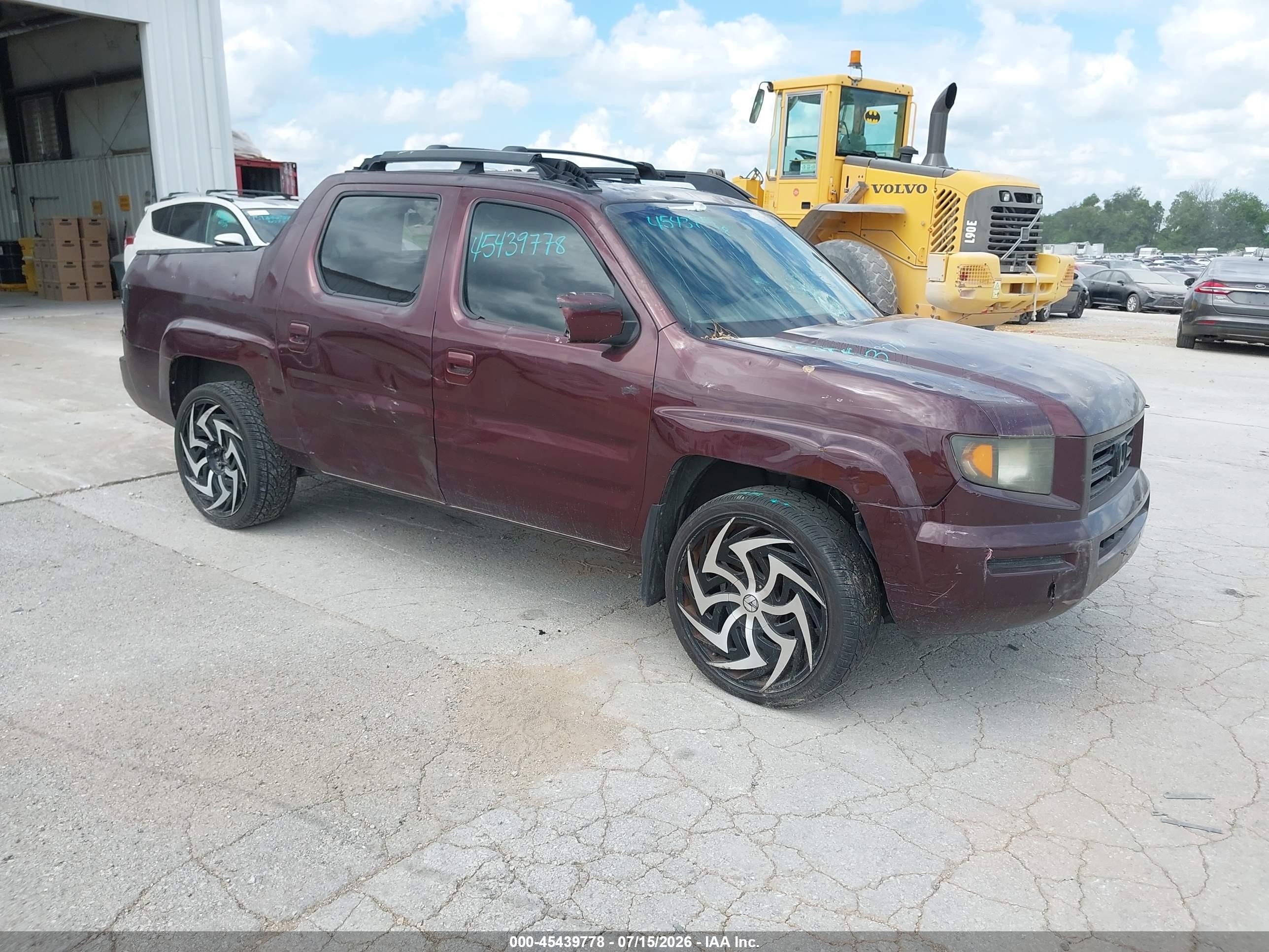 2008 Honda Ridgeline Rtl Бордовый vin: 2HJYK16538H535753