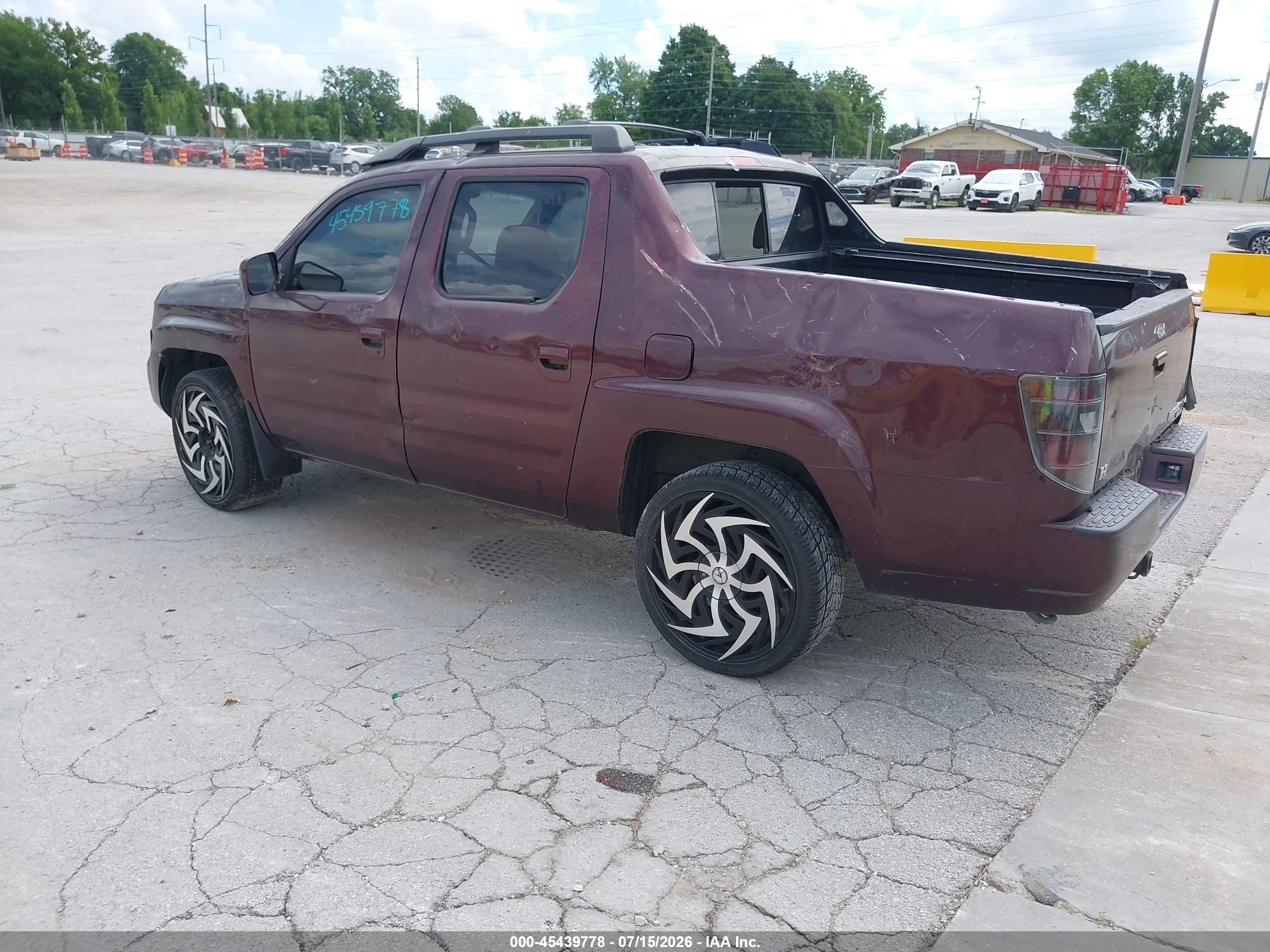 2008 Honda Ridgeline Rtl Бордовый vin: 2HJYK16538H535753