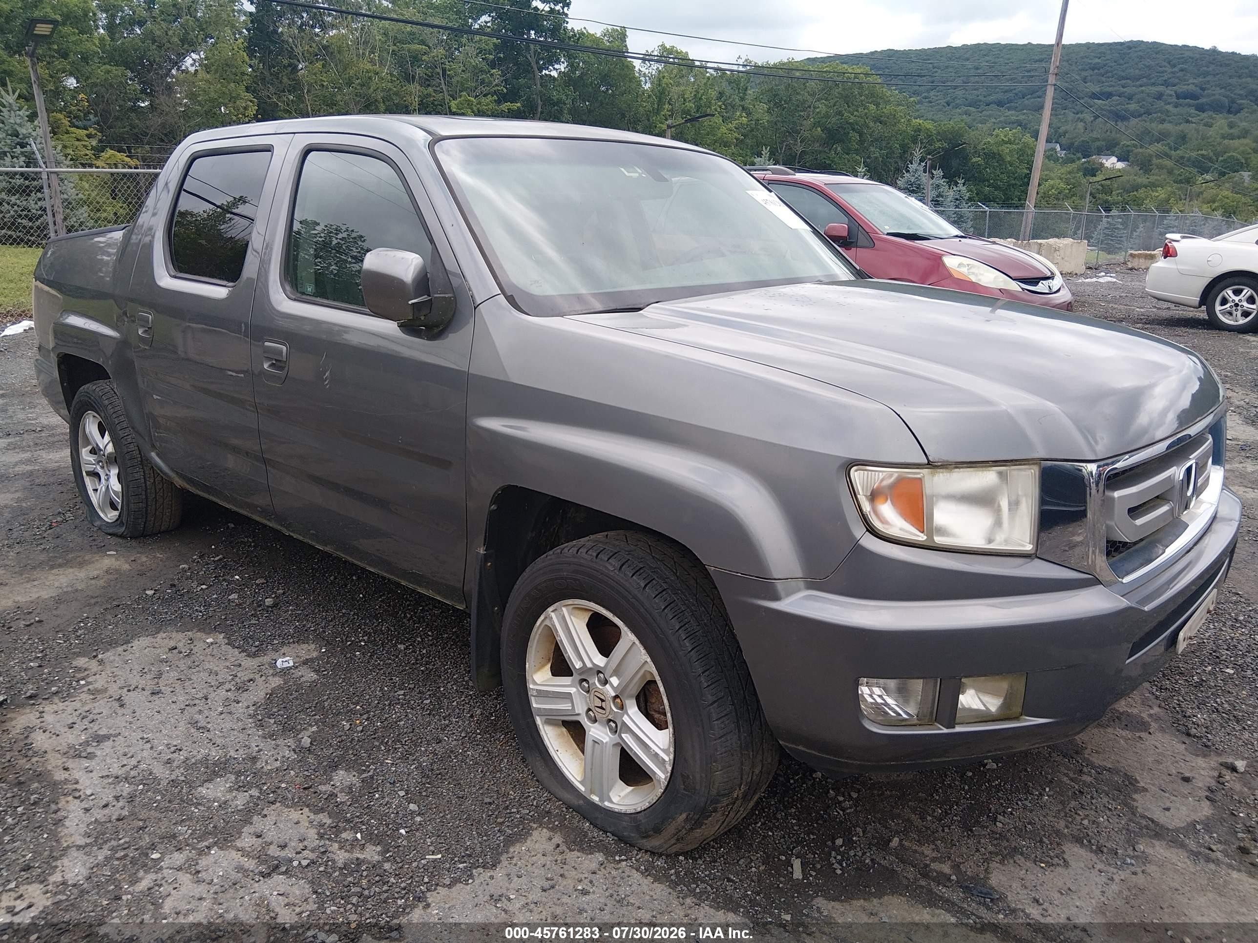 2009 Honda Ridgeline Rtl Gray vin: 2HJYK16539H501586