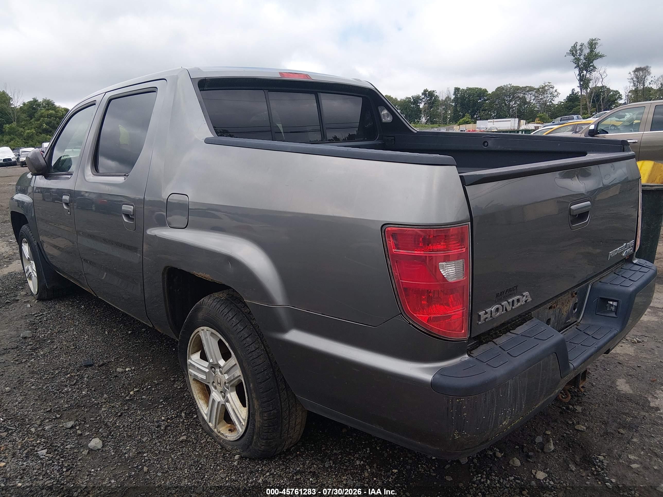 2009 Honda Ridgeline Rtl Gray vin: 2HJYK16539H501586