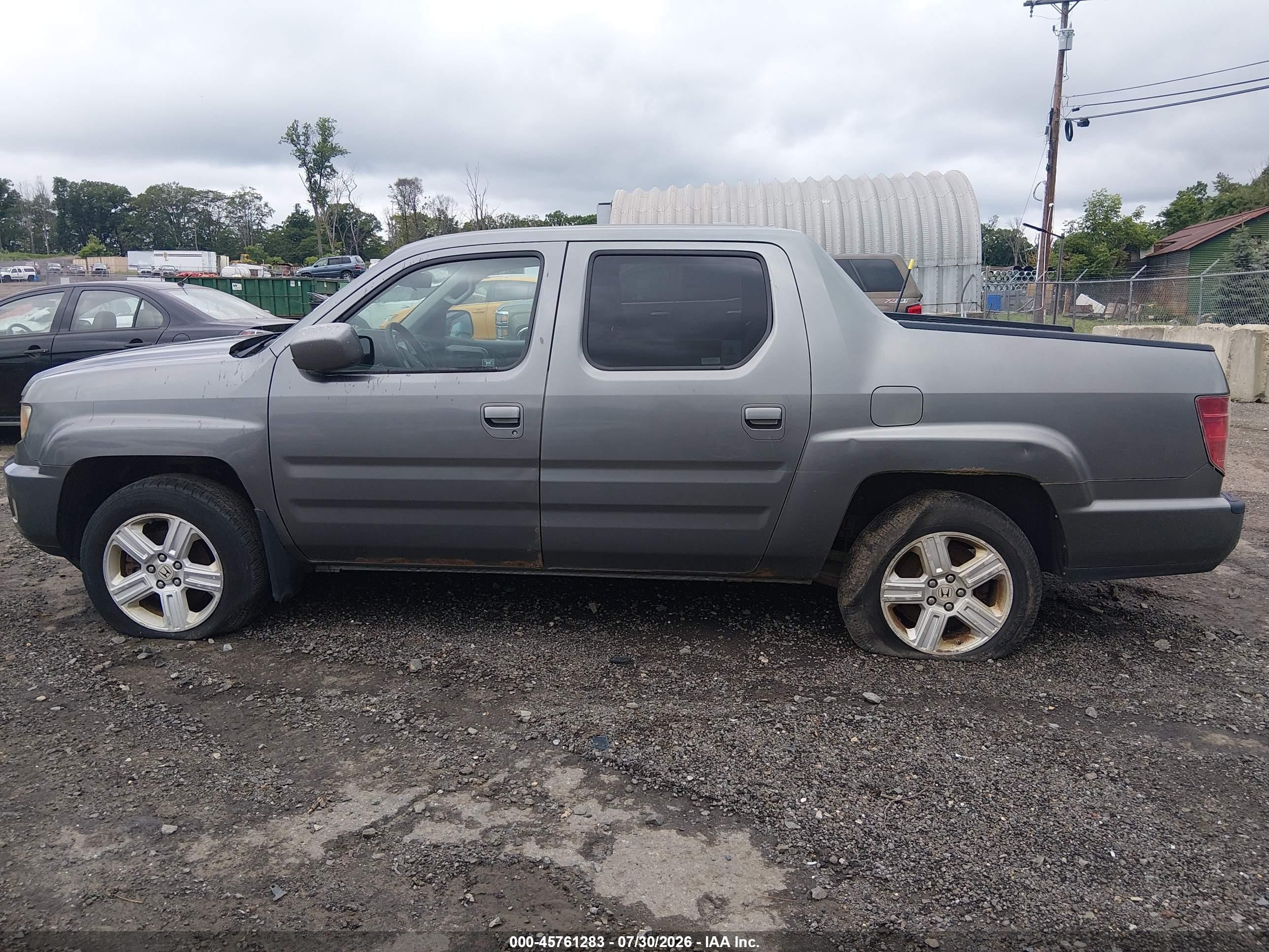2009 Honda Ridgeline Rtl Gray vin: 2HJYK16539H501586