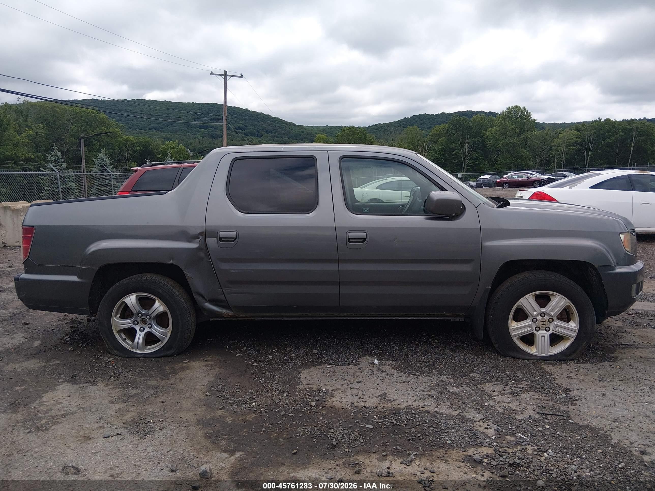 2009 Honda Ridgeline Rtl Gray vin: 2HJYK16539H501586