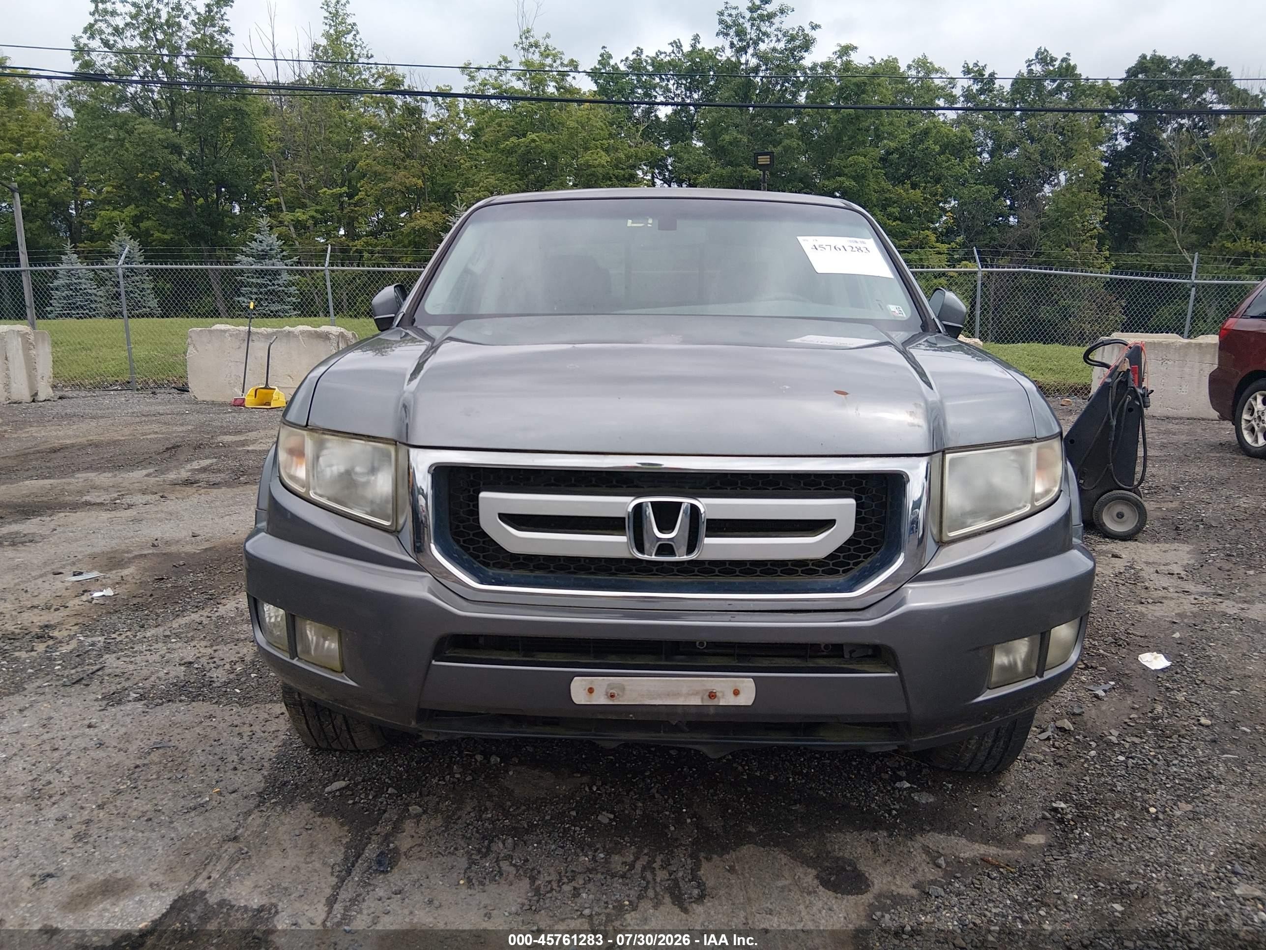 2009 Honda Ridgeline Rtl Gray vin: 2HJYK16539H501586