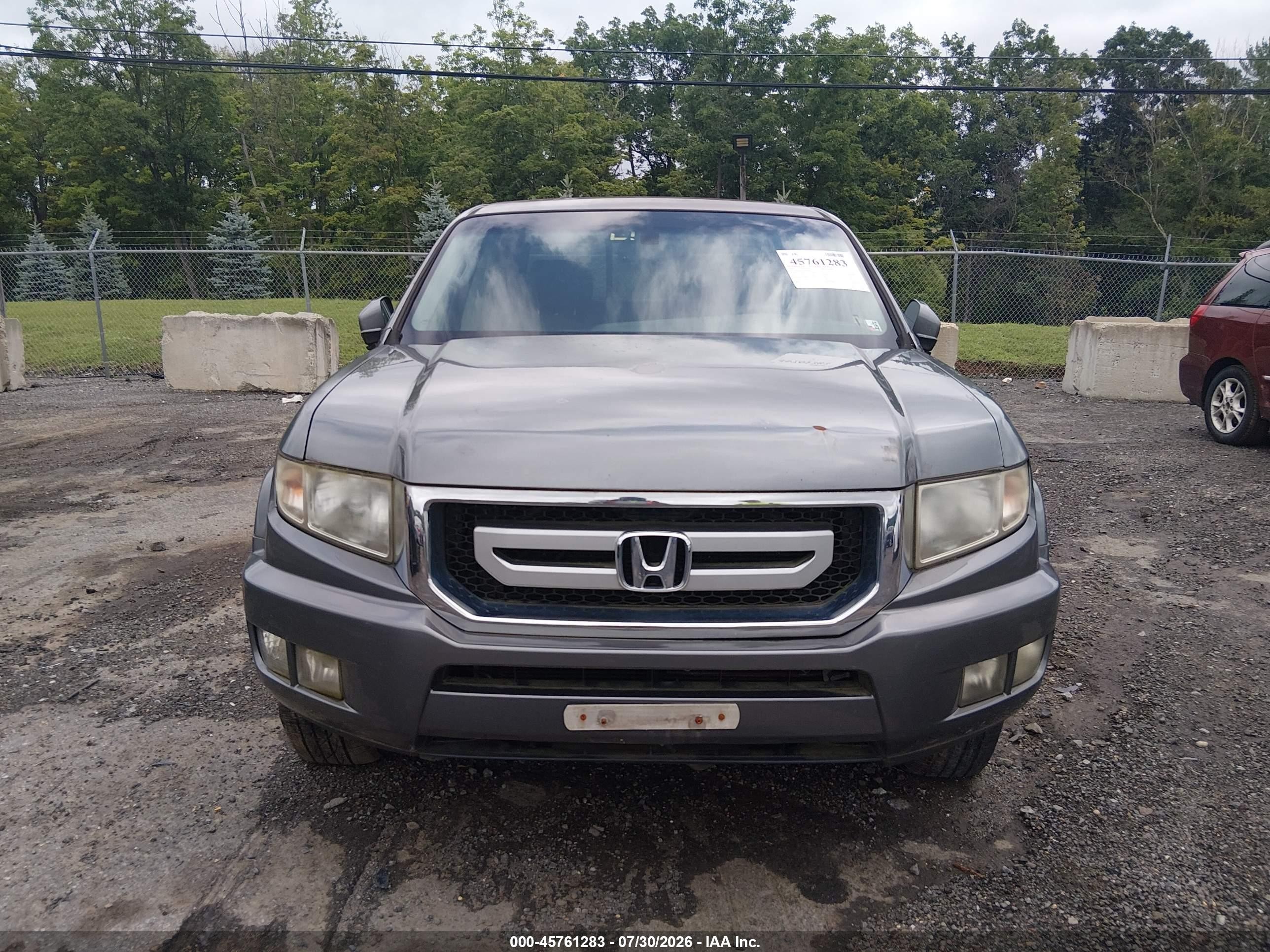 2009 Honda Ridgeline Rtl Gray vin: 2HJYK16539H501586