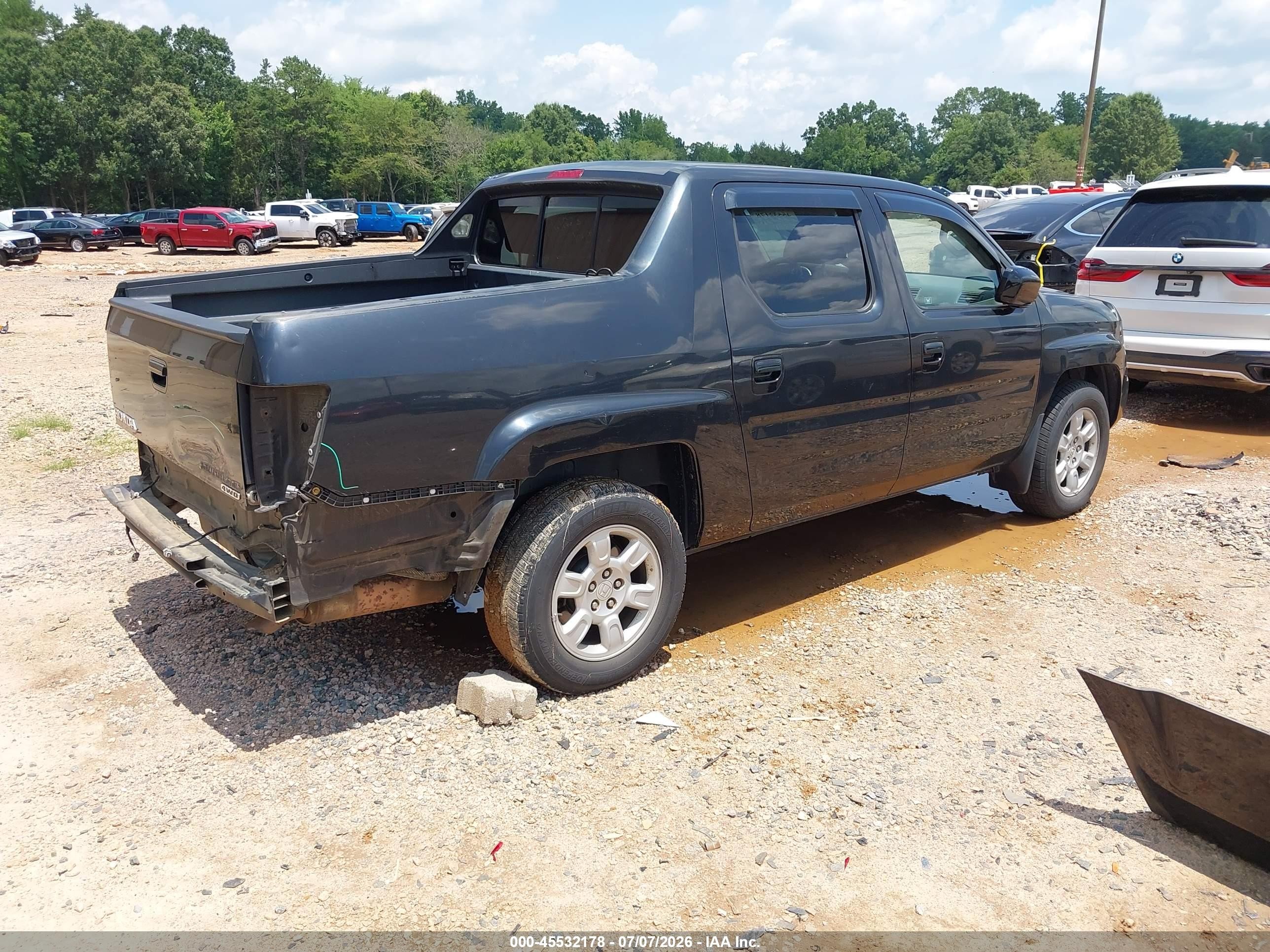 2006 Honda Ridgeline Rtl Черный vin: 2HJYK16546H502905