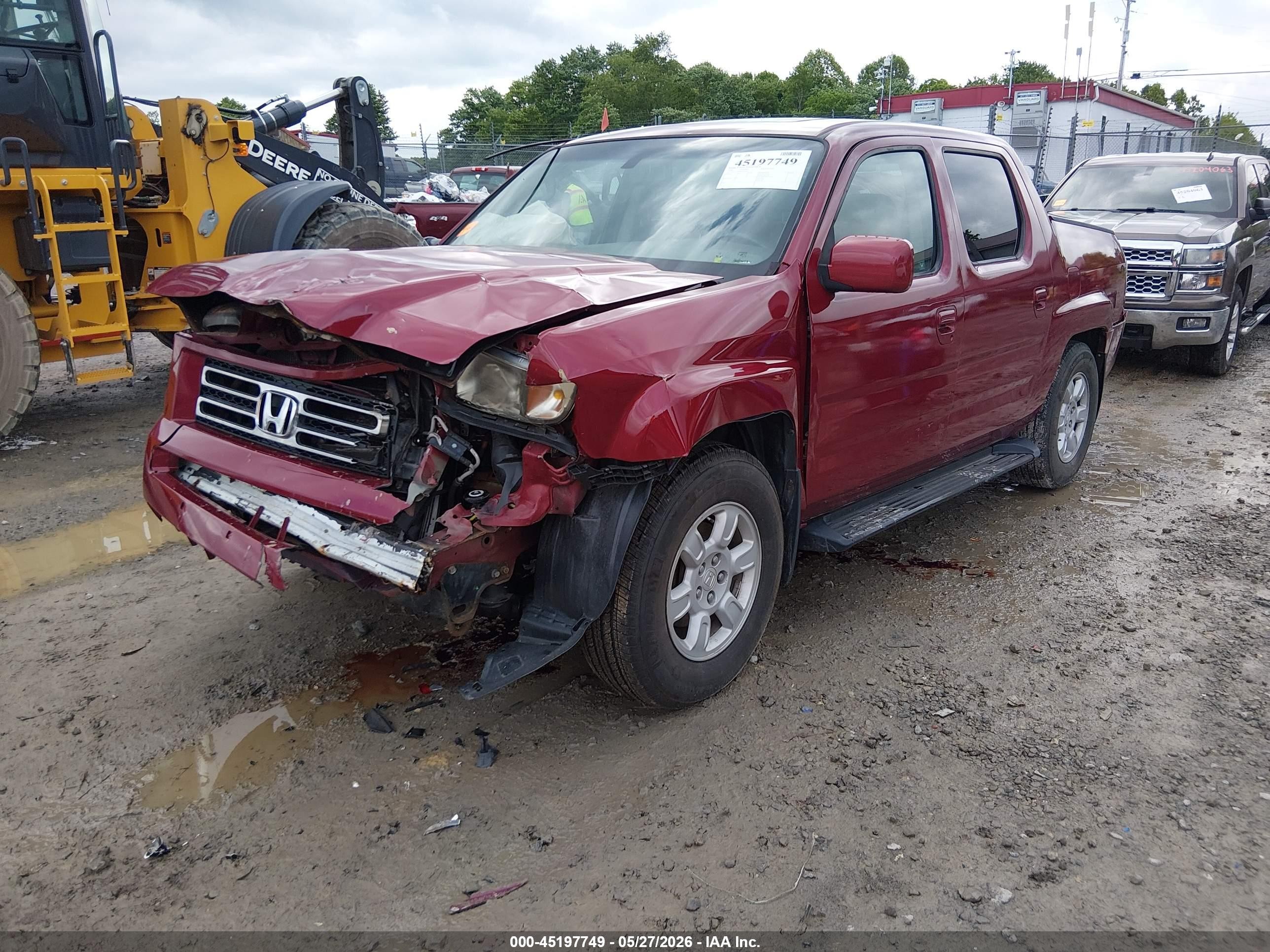 2006 Honda Ridgeline Rtl Maroon vin: 2HJYK16546H528548