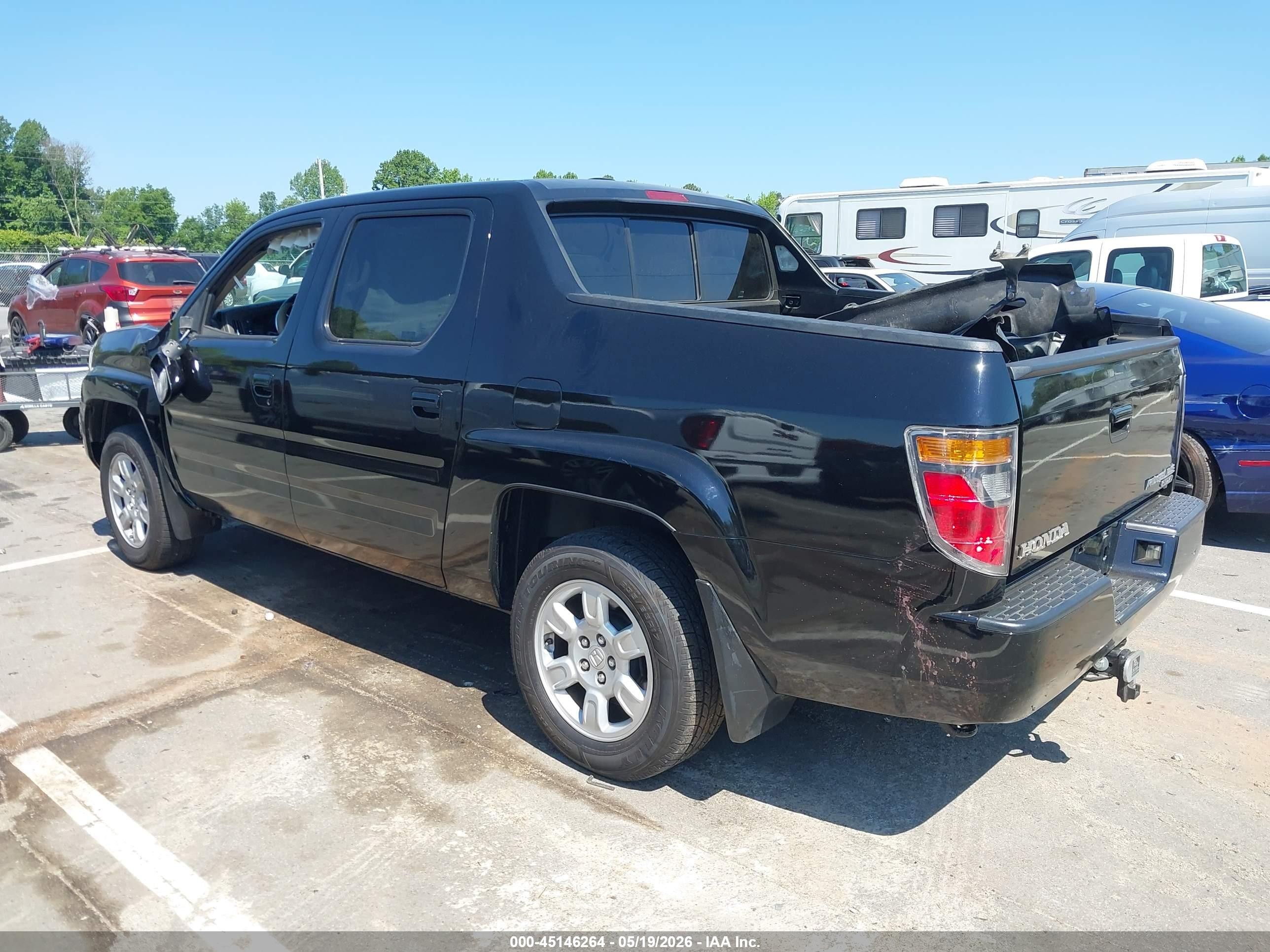 2006 Honda Ridgeline Rtl Black vin: 2HJYK16546H535533