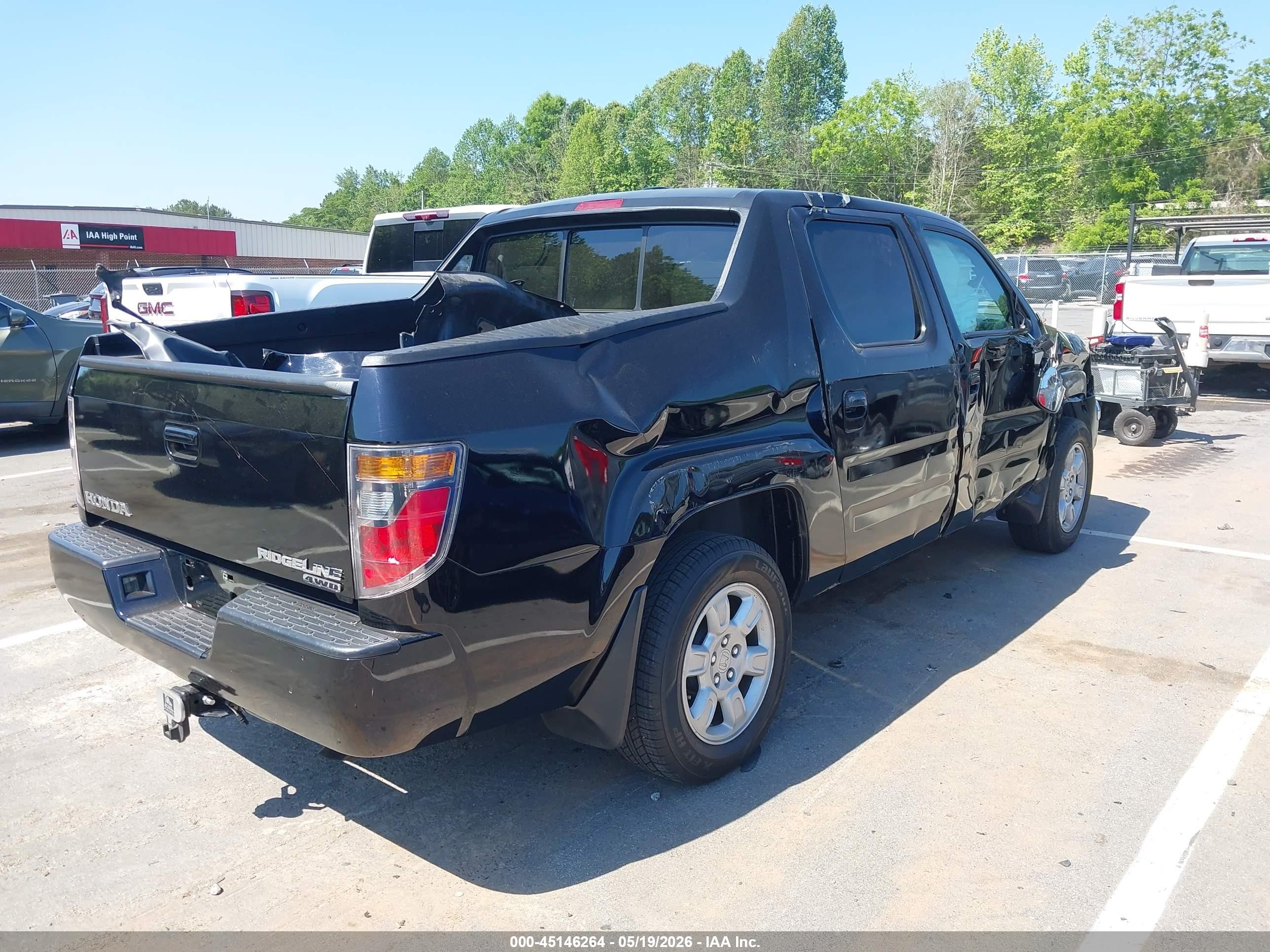 2006 Honda Ridgeline Rtl Black vin: 2HJYK16546H535533