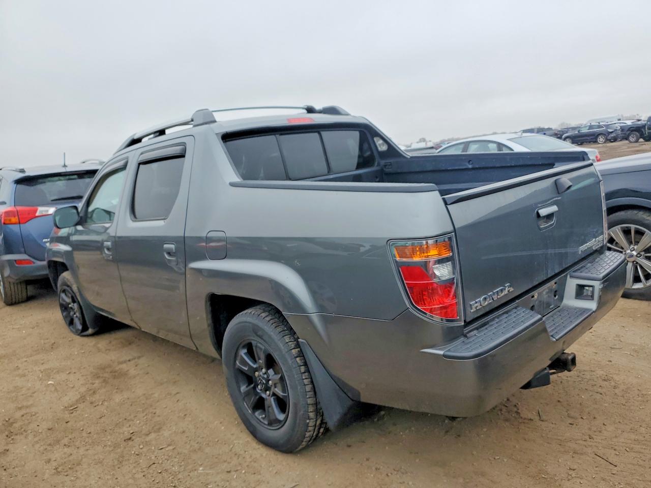 2007 Honda Ridgeline Rtl Gray vin: 2HJYK16547H502596
