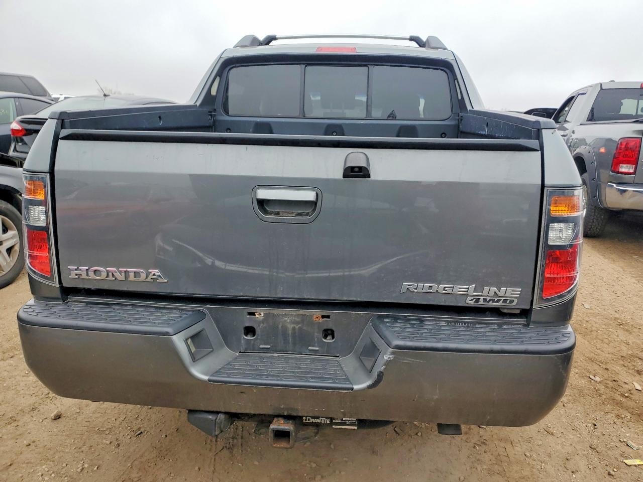 2007 Honda Ridgeline Rtl Gray vin: 2HJYK16547H502596