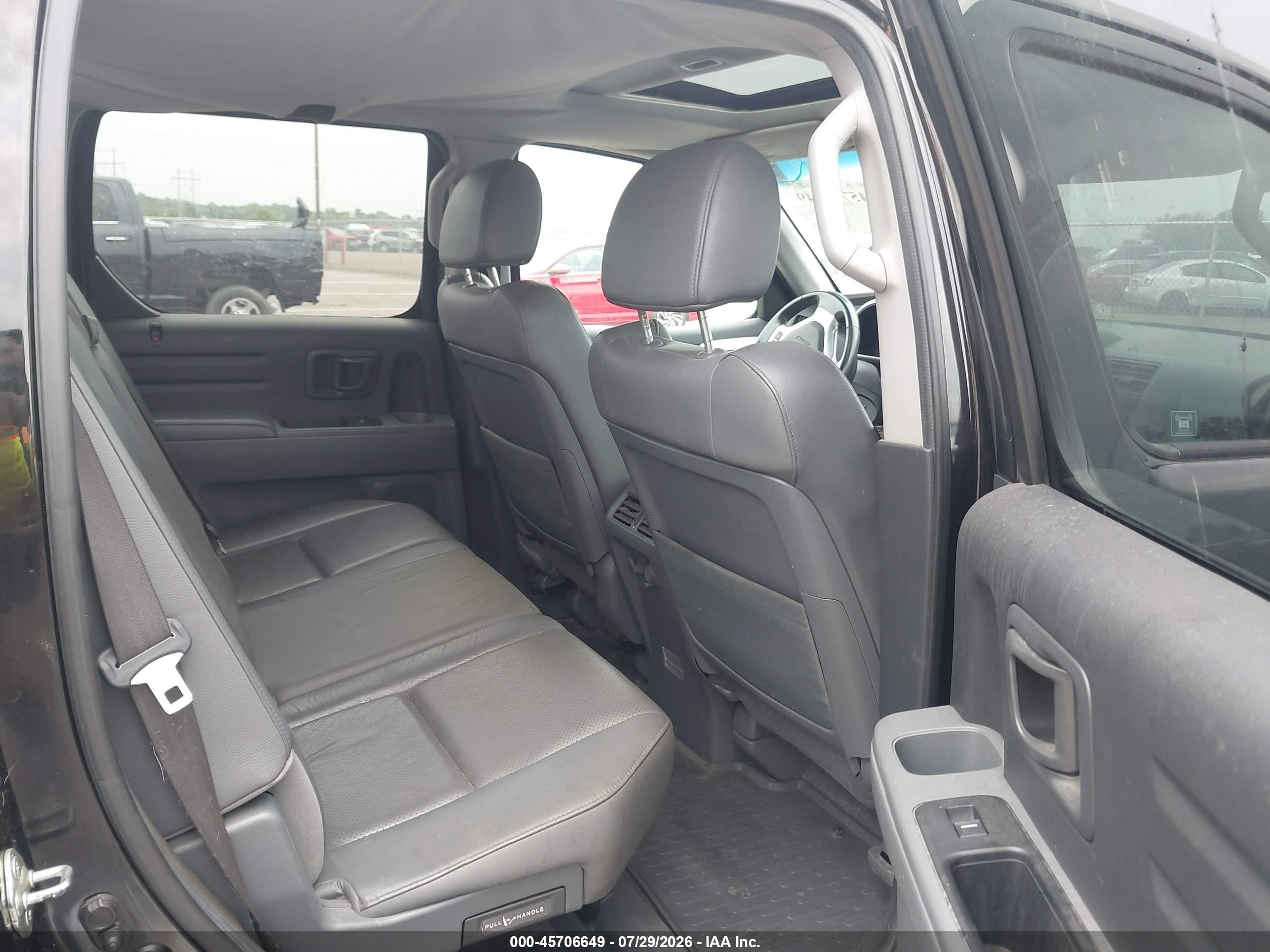 2007 Honda Ridgeline Rtl Black vin: 2HJYK16547H521360