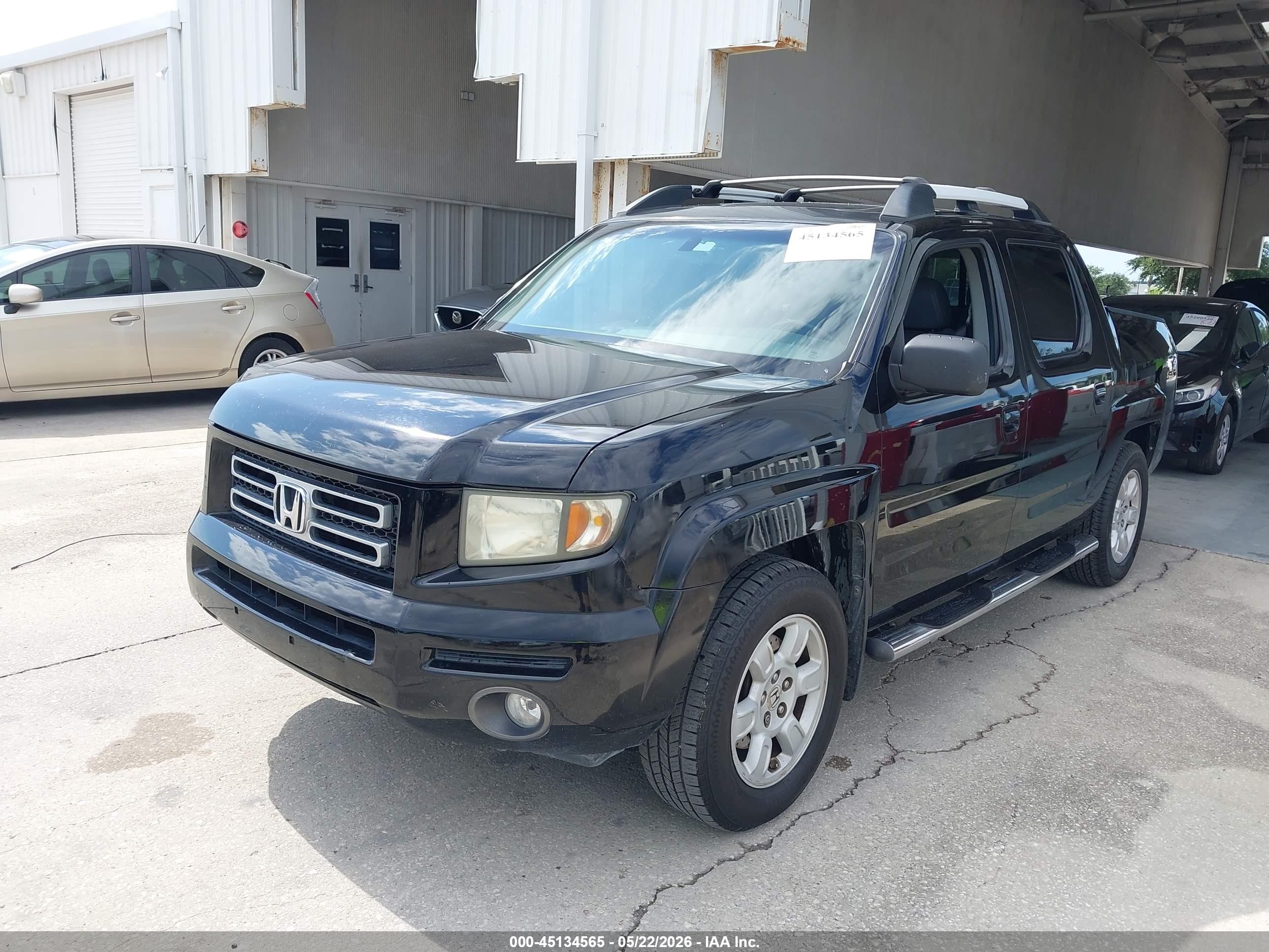 2007 Honda Ridgeline Rtl Black vin: 2HJYK16547H540264