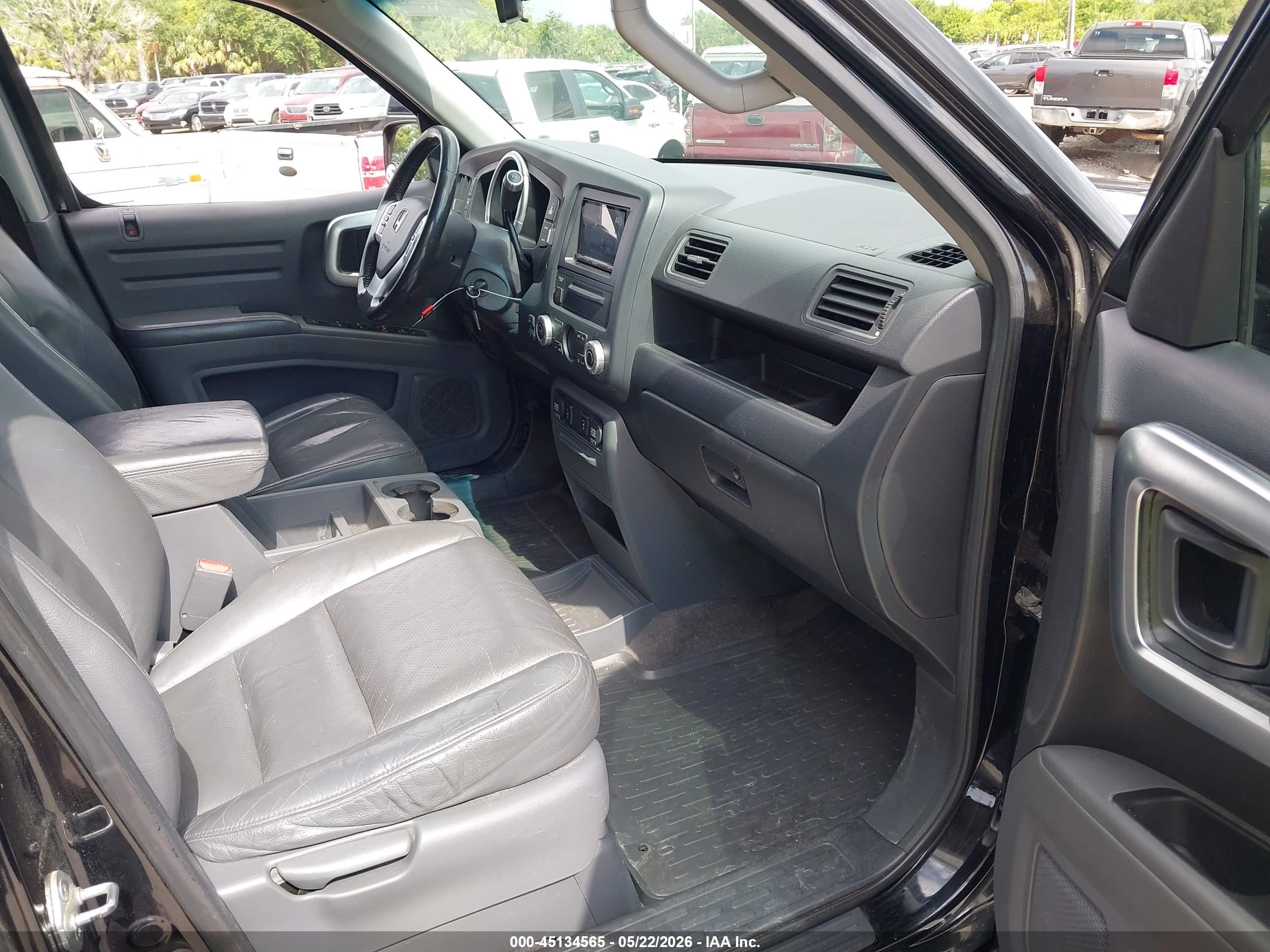 2007 Honda Ridgeline Rtl Black vin: 2HJYK16547H540264