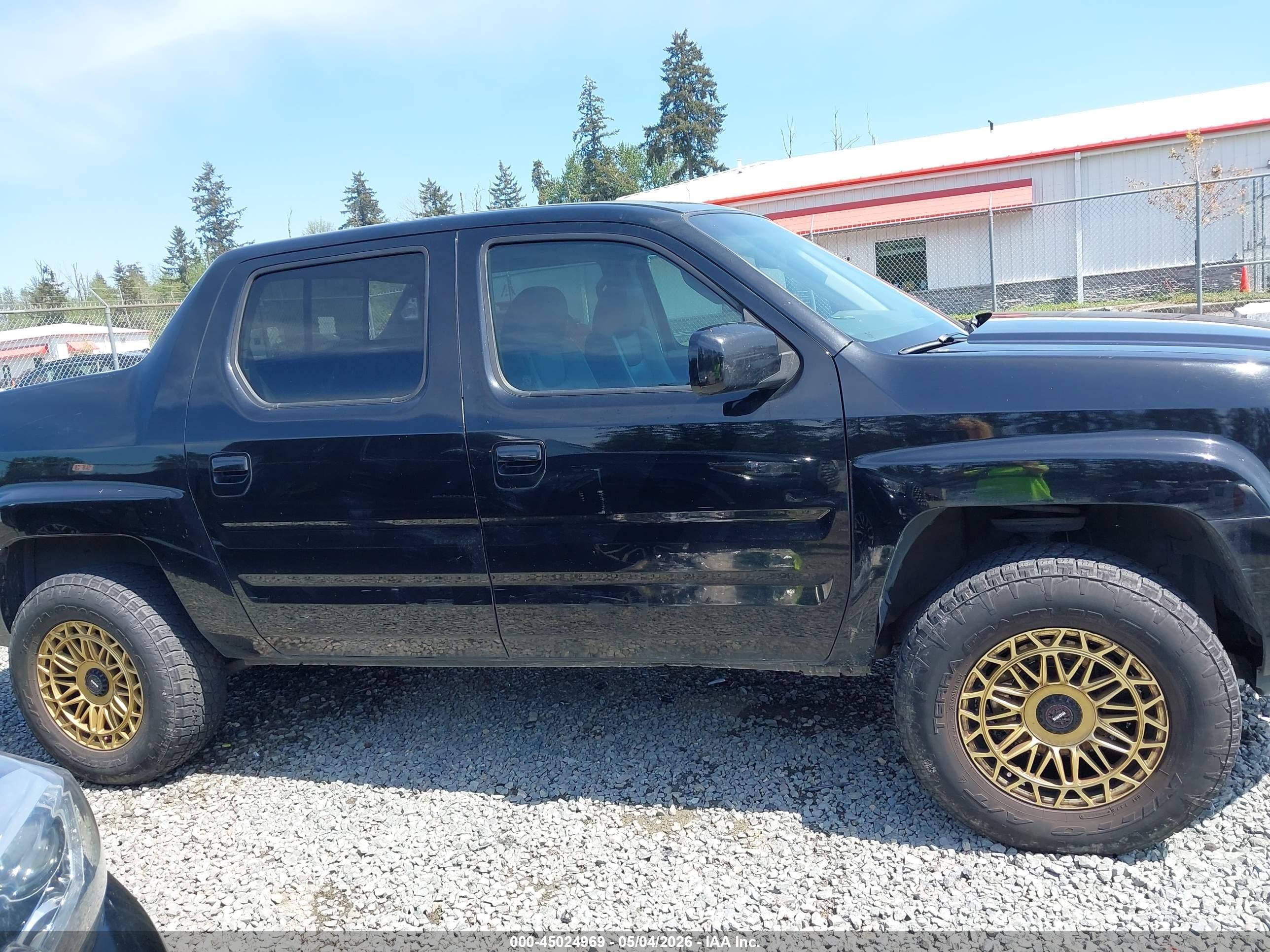 2007 Honda Ridgeline Rtl Black vin: 2HJYK16547H548350