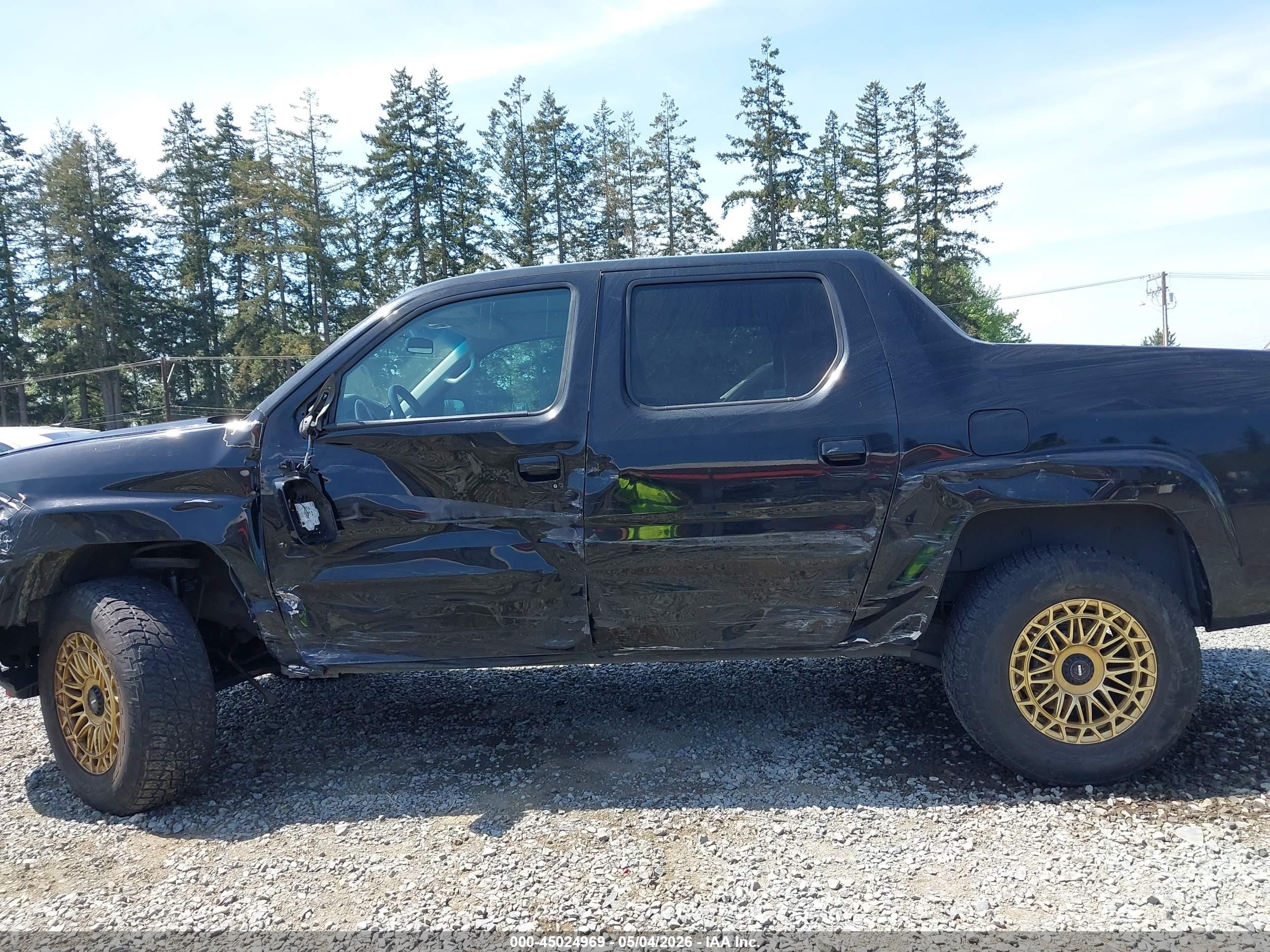 2007 Honda Ridgeline Rtl Black vin: 2HJYK16547H548350