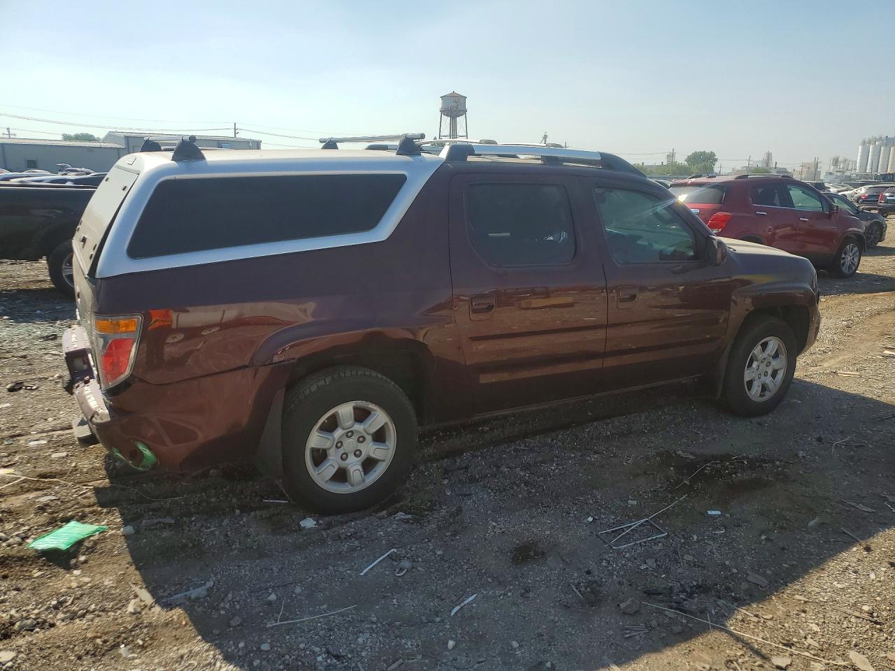 2008 Honda Ridgeline Sport Burgundy vin: 2HJYK16548H520775