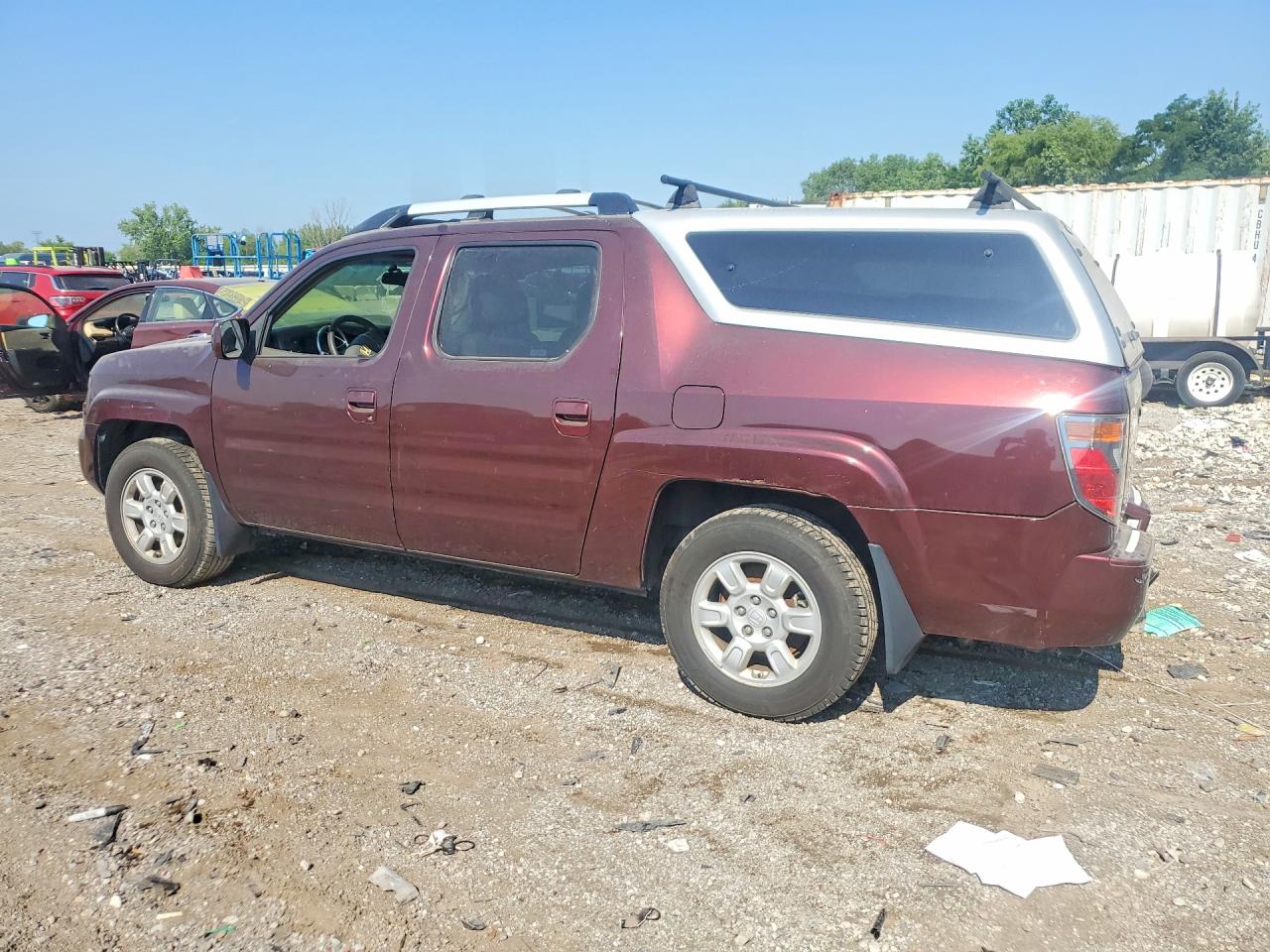 2008 Honda Ridgeline Sport Burgundy vin: 2HJYK16548H520775