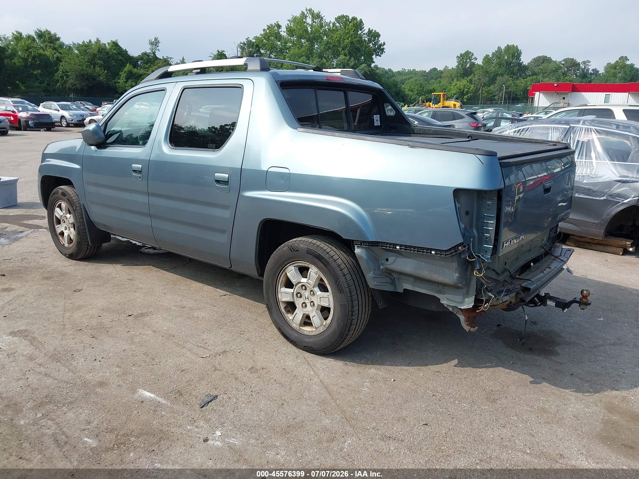2008 Honda Ridgeline Rtl Light Blue vin: 2HJYK16548H535325
