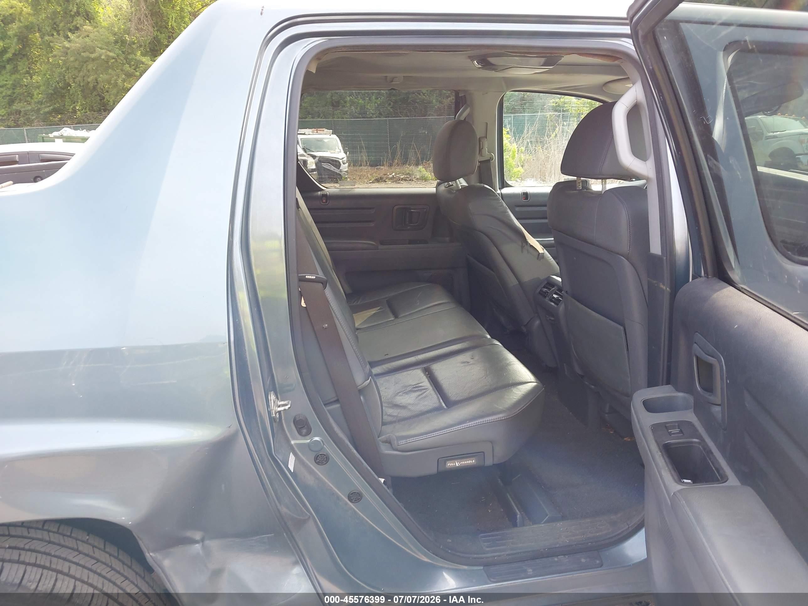 2008 Honda Ridgeline Rtl Light Blue vin: 2HJYK16548H535325