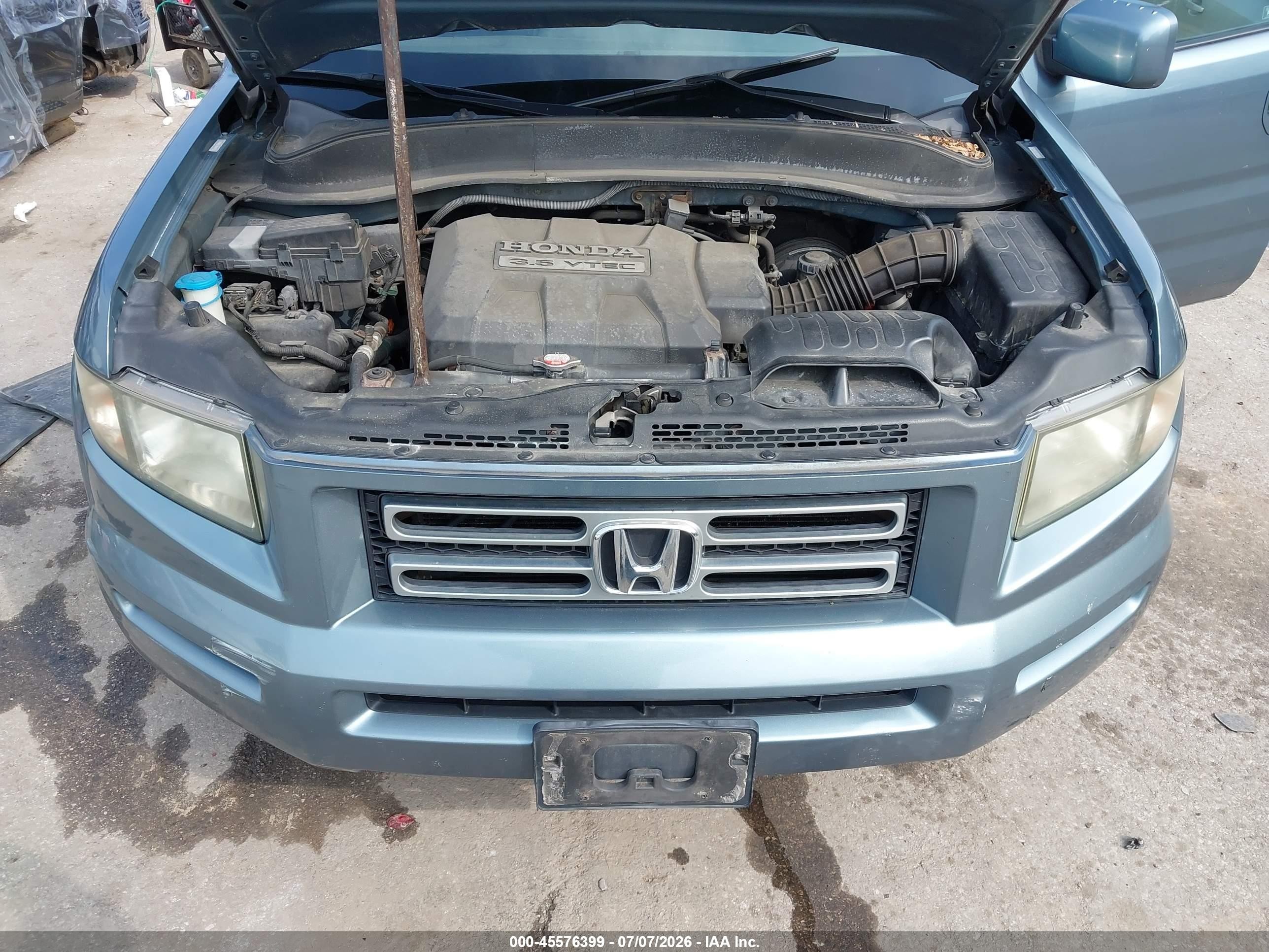 2008 Honda Ridgeline Rtl Light Blue vin: 2HJYK16548H535325