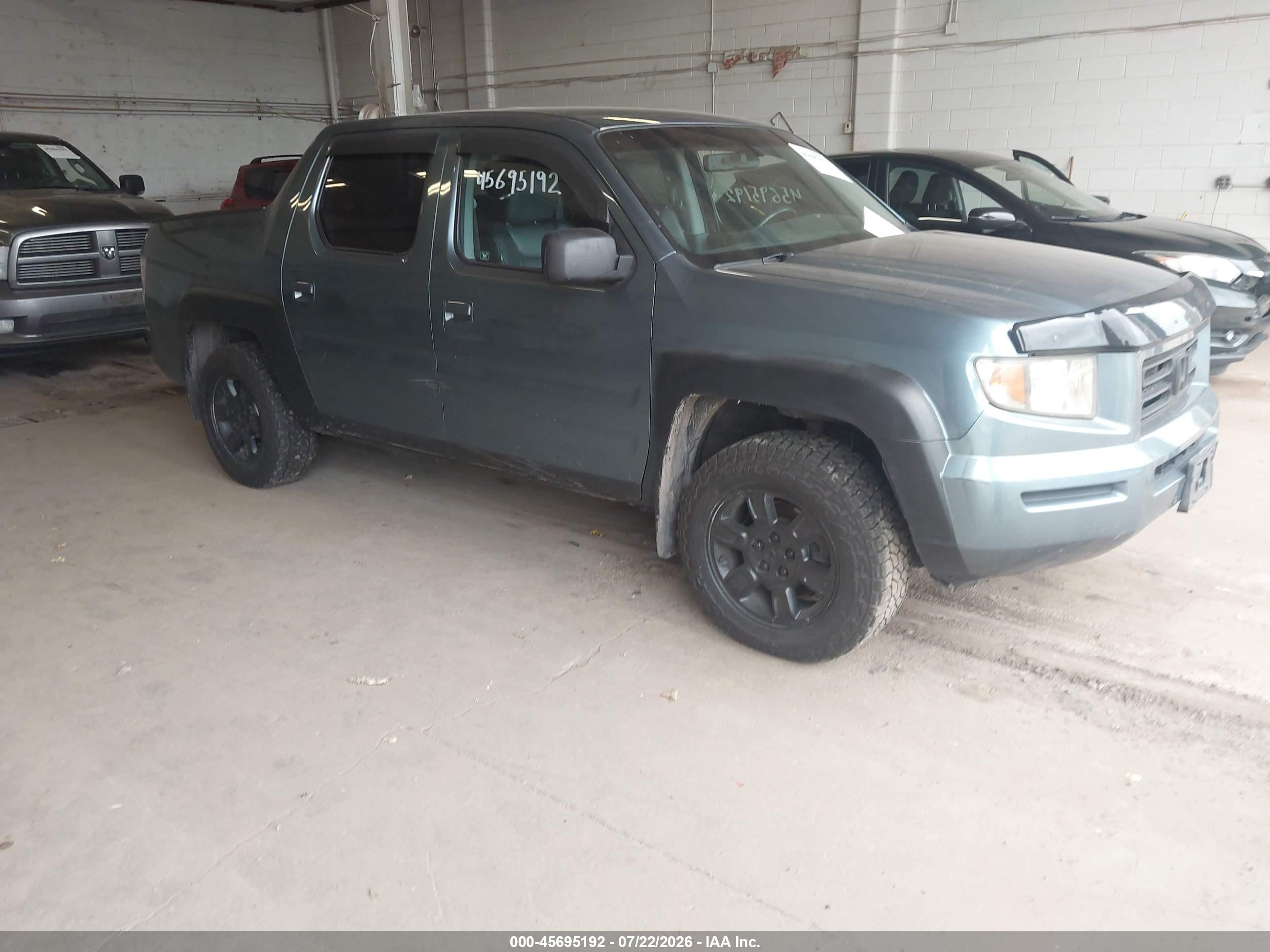 2006 Honda Ridgeline Rtl Gray vin: 2HJYK16556H504436