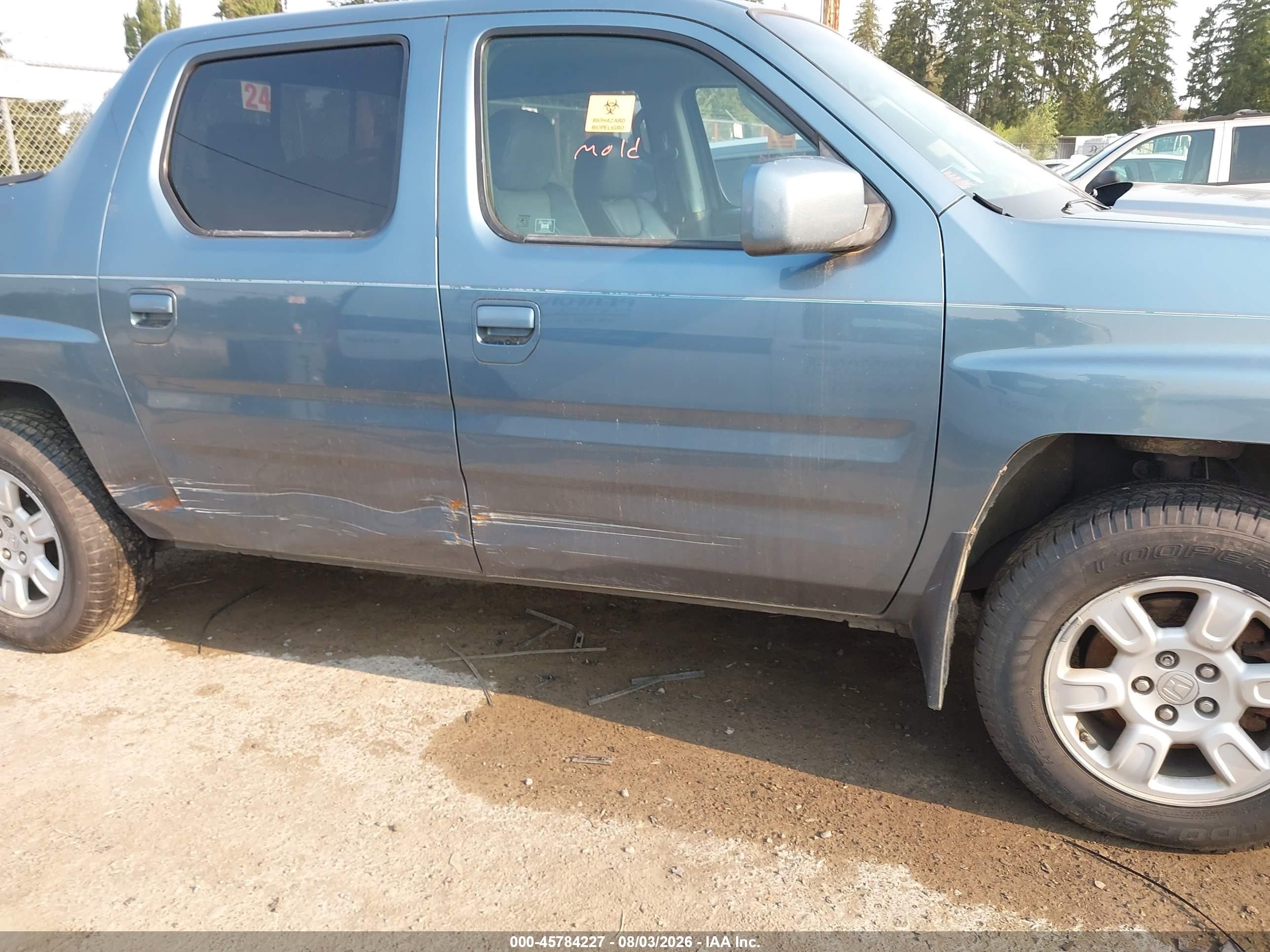 2006 Honda Ridgeline Rtl Blue vin: 2HJYK16556H556102