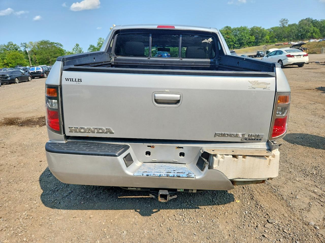2007 Honda Ridgeline Rtl Silver vin: 2HJYK16557H505944