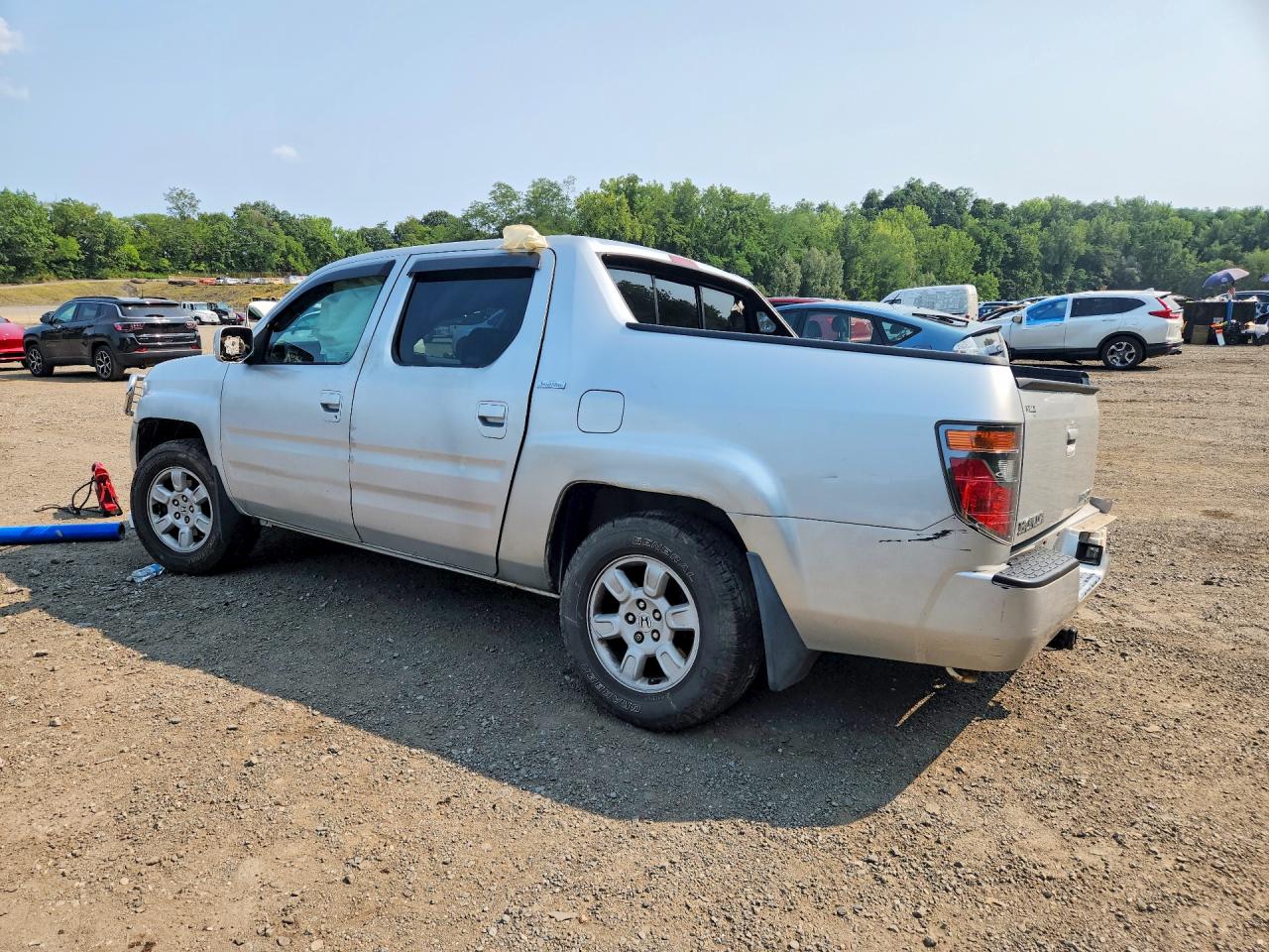 2007 Honda Ridgeline Rtl Silver vin: 2HJYK16557H505944