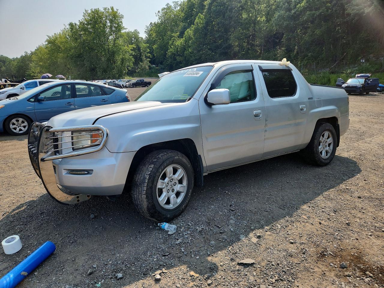 2007 Honda Ridgeline Rtl Silver vin: 2HJYK16557H505944