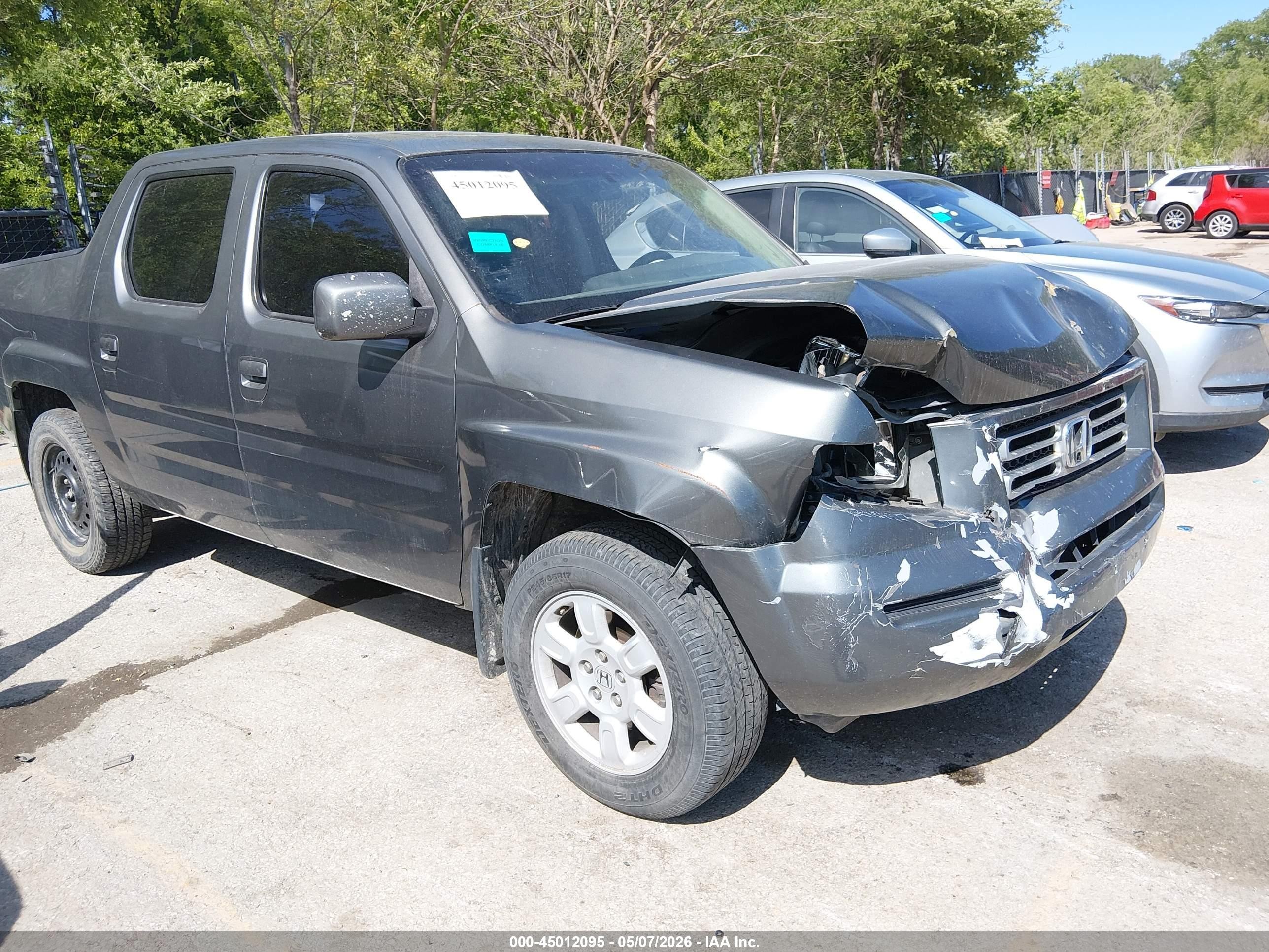 2007 Honda Ridgeline Rtl Серый vin: 2HJYK16557H507208