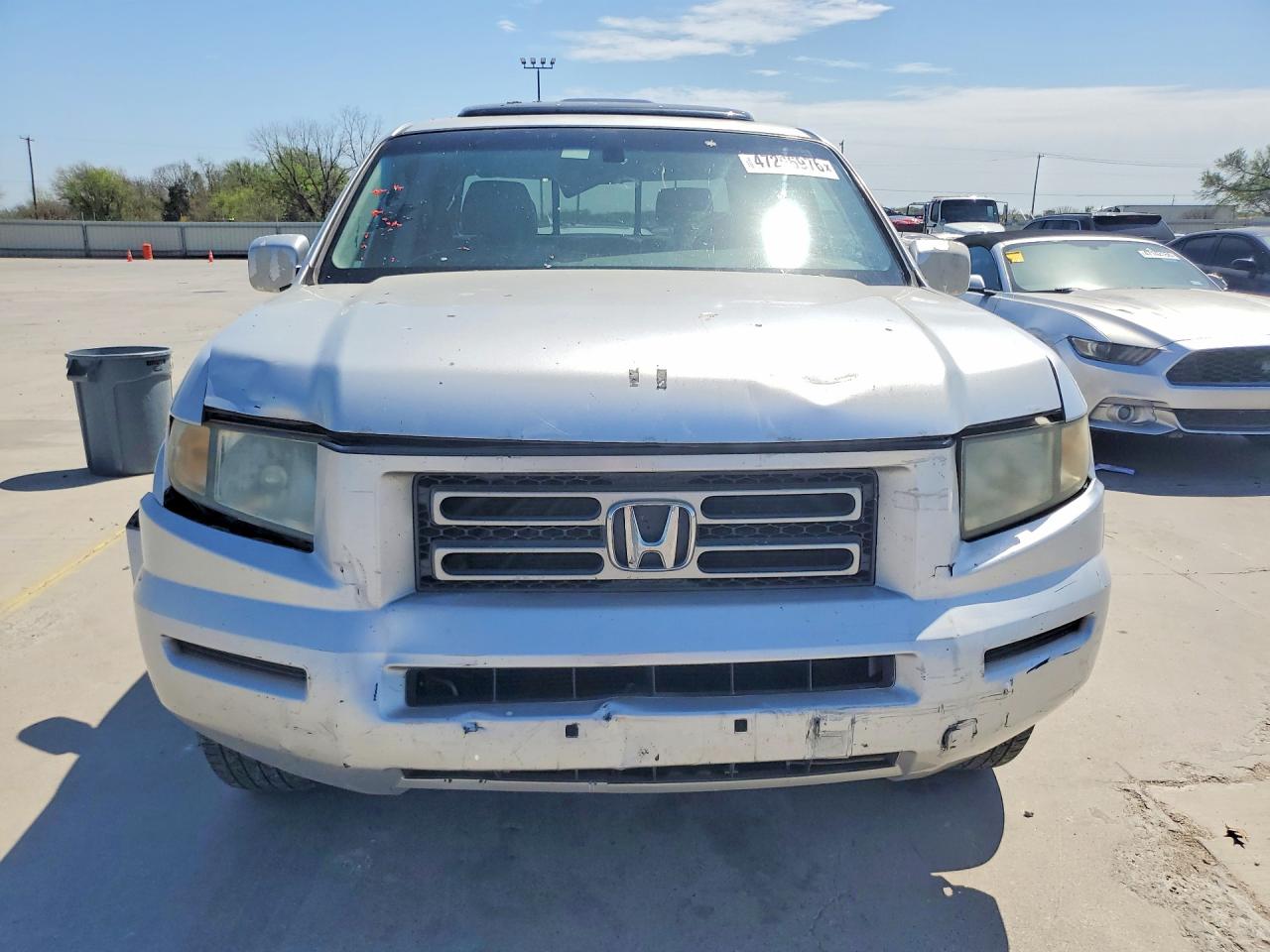 2007 Honda Ridgeline Rtl Silver vin: 2HJYK16557H523926