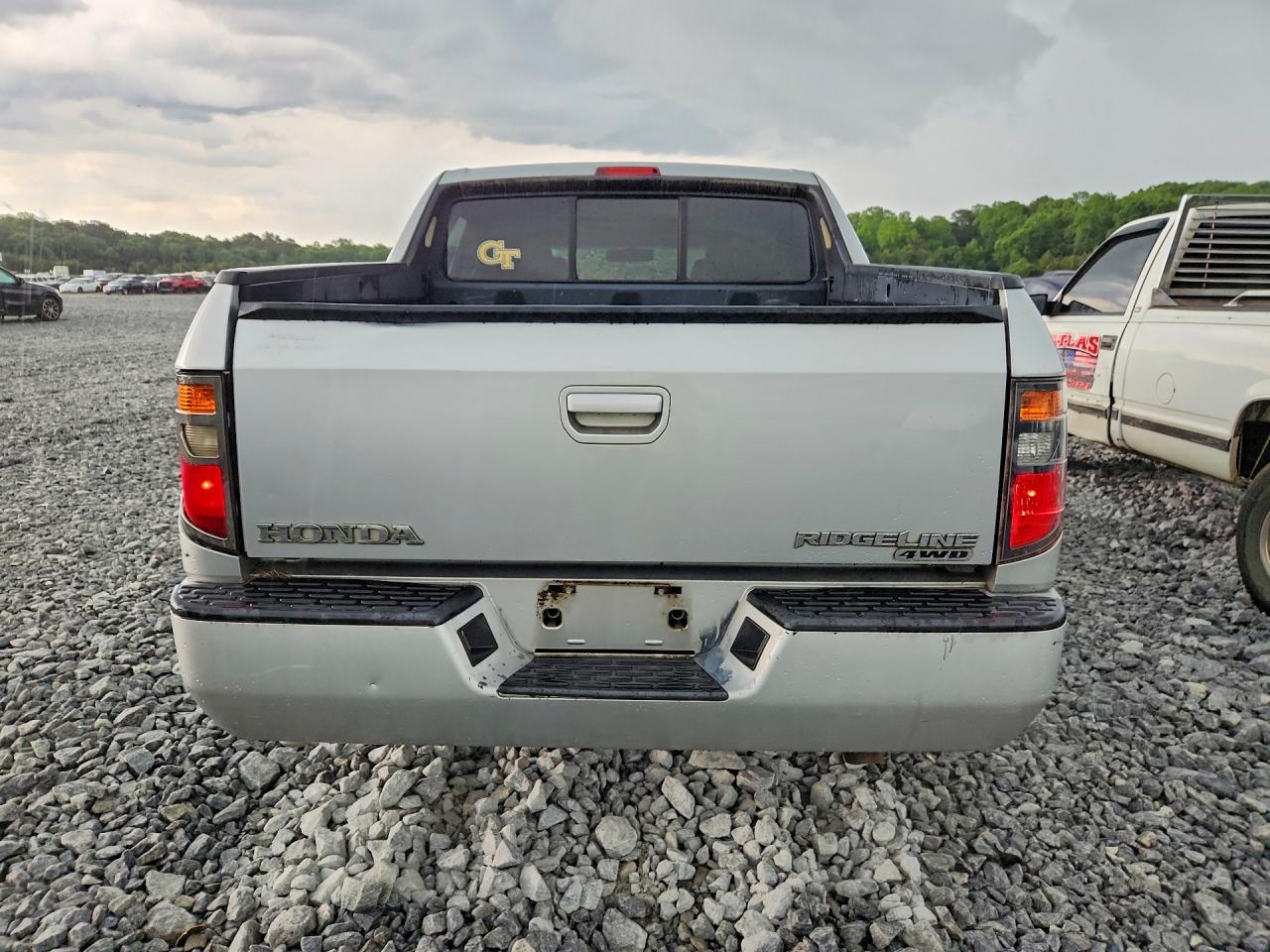 2007 Honda Ridgeline Rtl Silver vin: 2HJYK16557H535638