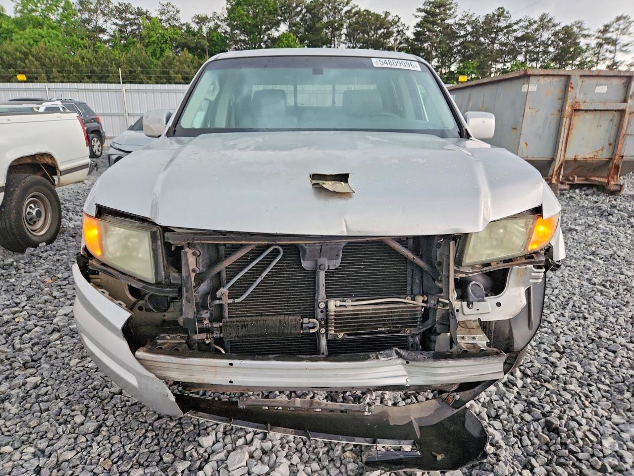 2007 Honda Ridgeline Rtl Silver vin: 2HJYK16557H535638