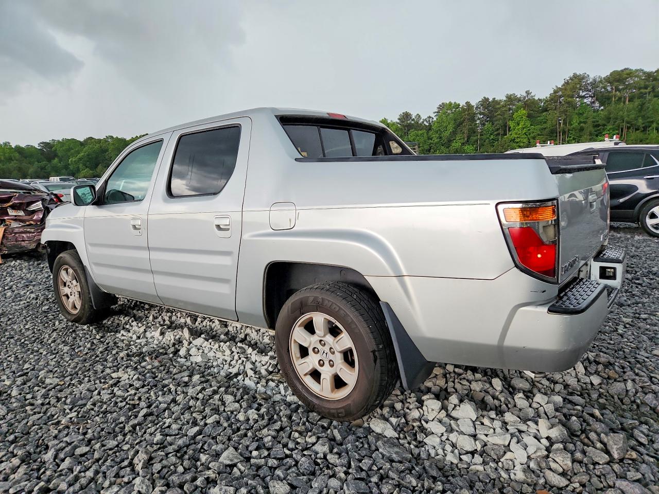 2007 Honda Ridgeline Rtl Silver vin: 2HJYK16557H535638