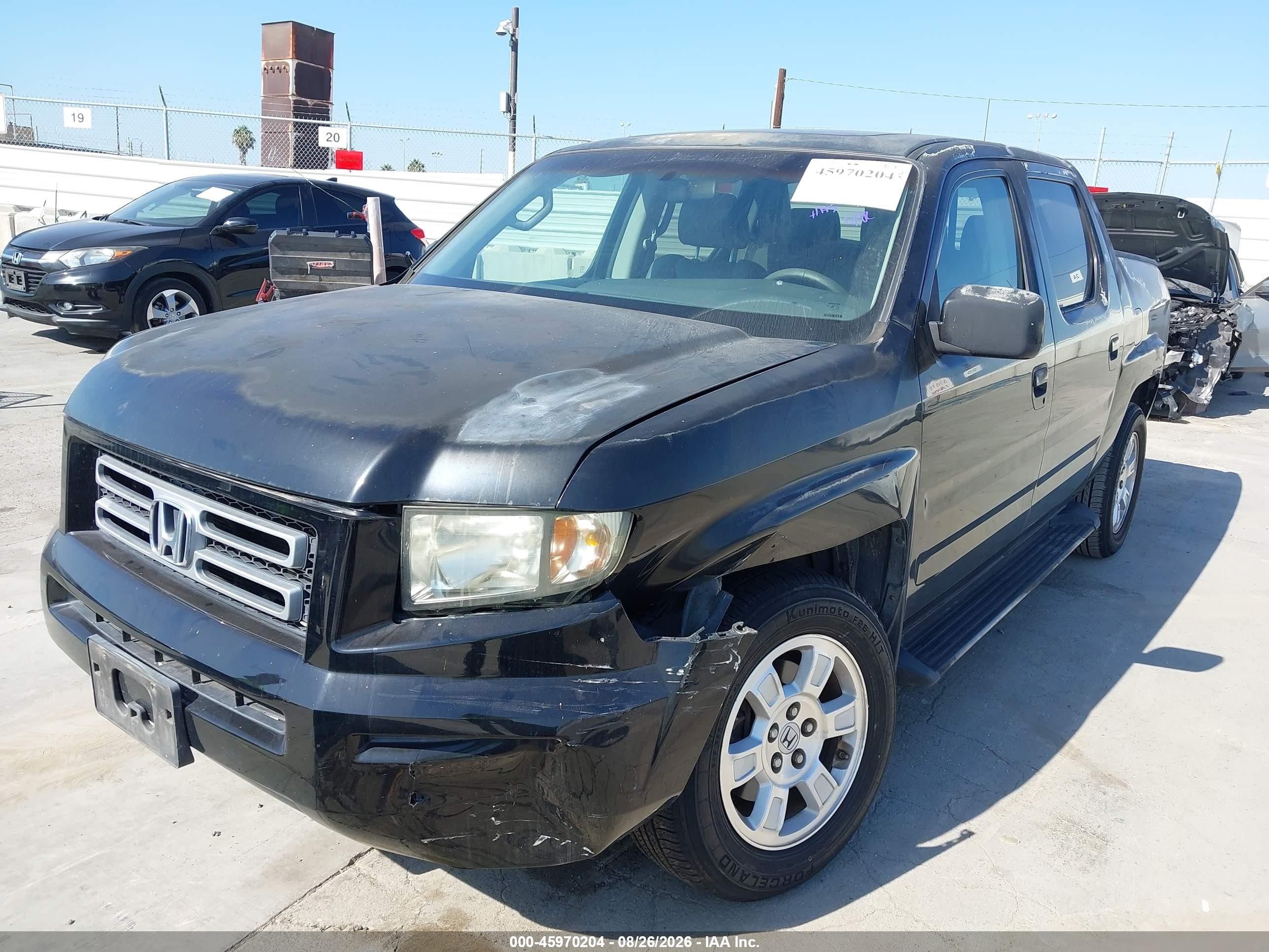 2008 Honda Ridgeline Rtl Черный vin: 2HJYK16558H501894