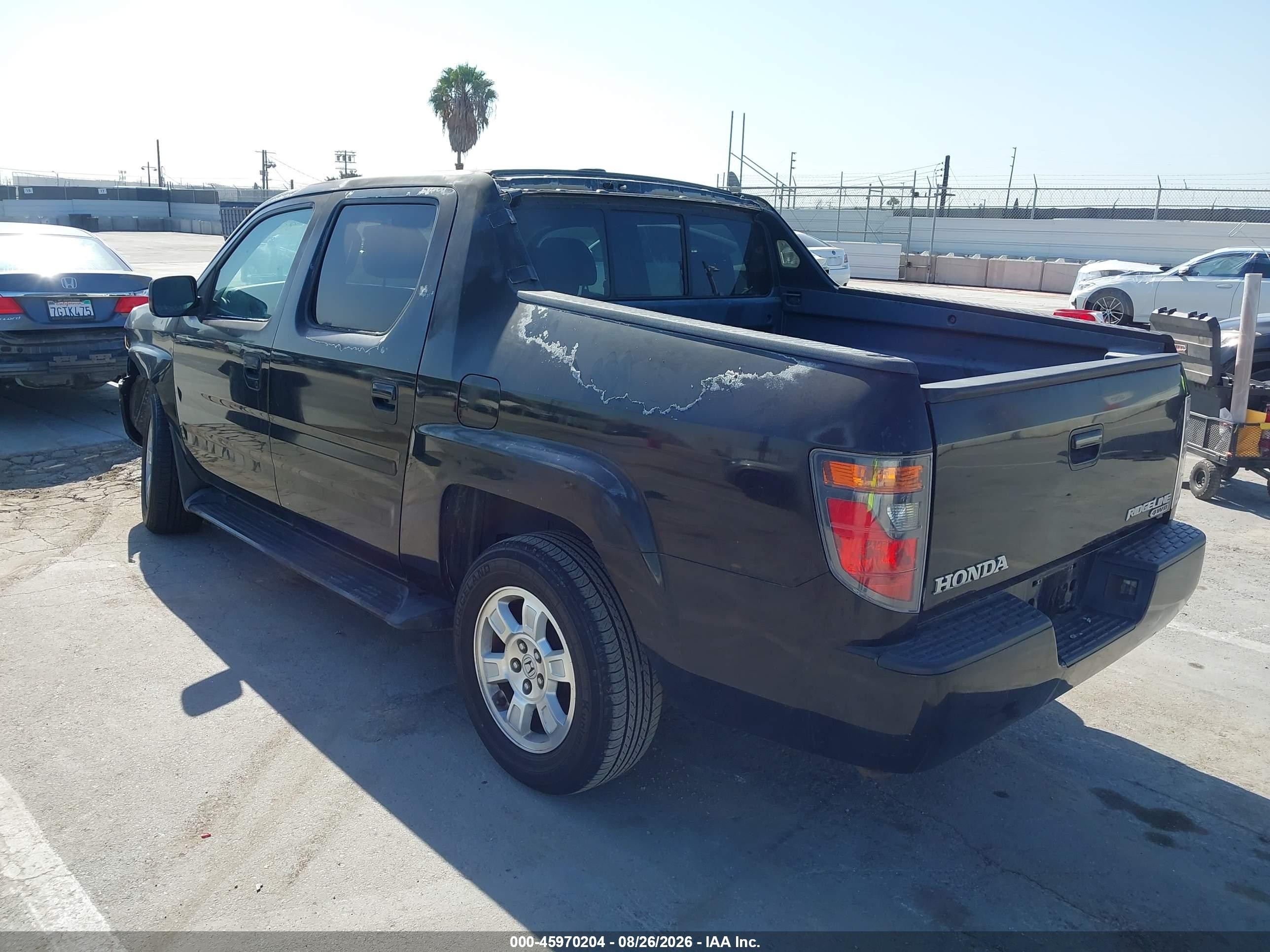 2008 Honda Ridgeline Rtl Черный vin: 2HJYK16558H501894