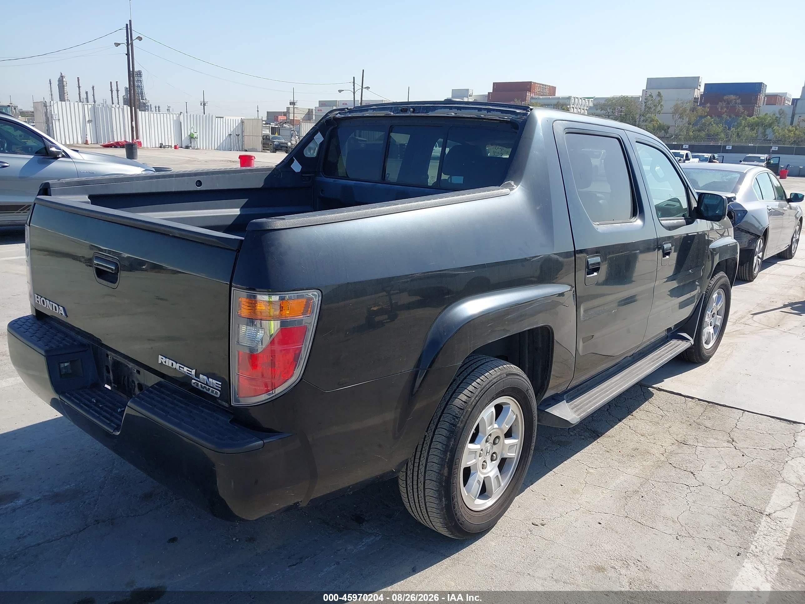 2008 Honda Ridgeline Rtl Черный vin: 2HJYK16558H501894