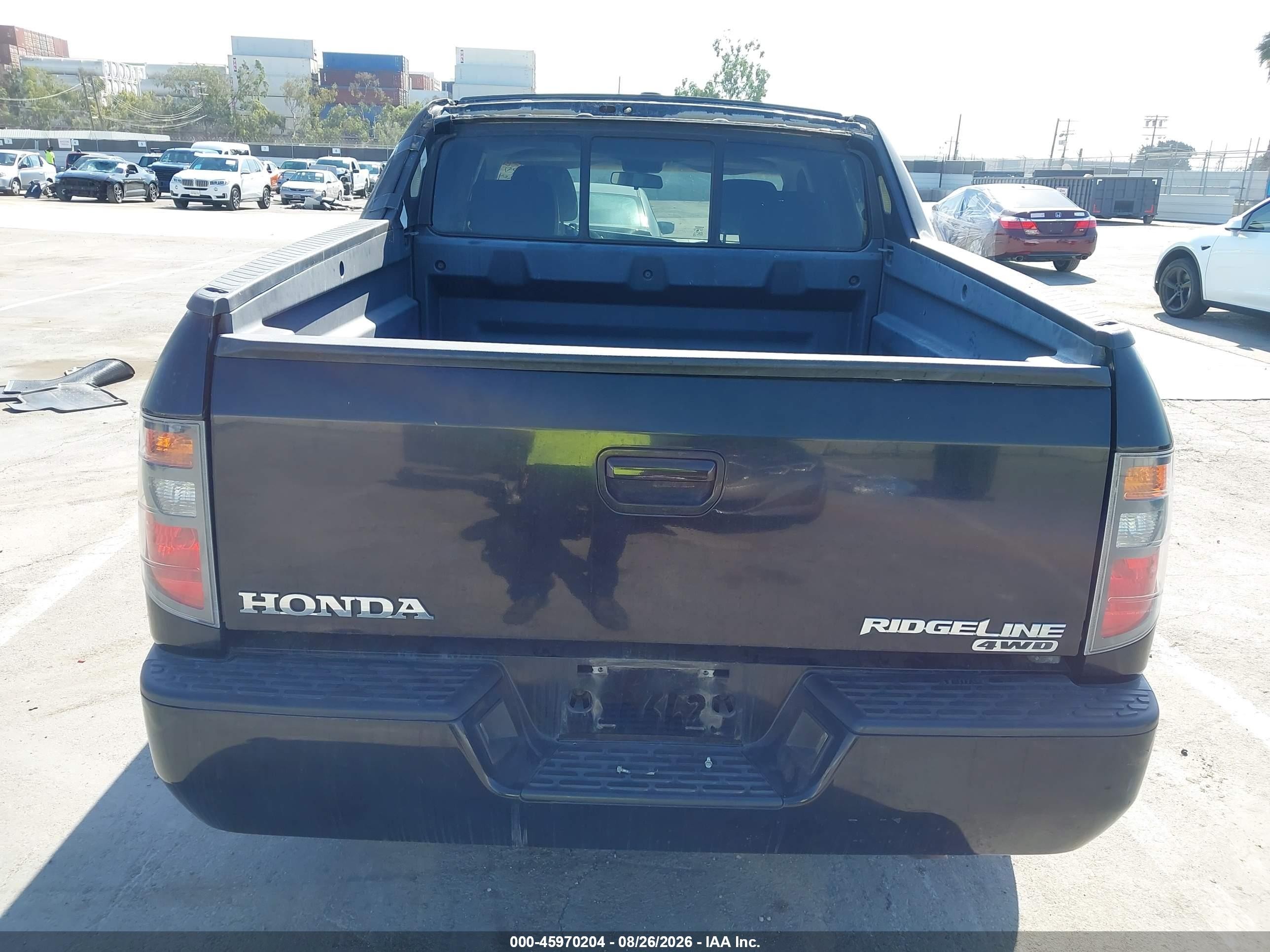 2008 Honda Ridgeline Rtl Черный vin: 2HJYK16558H501894