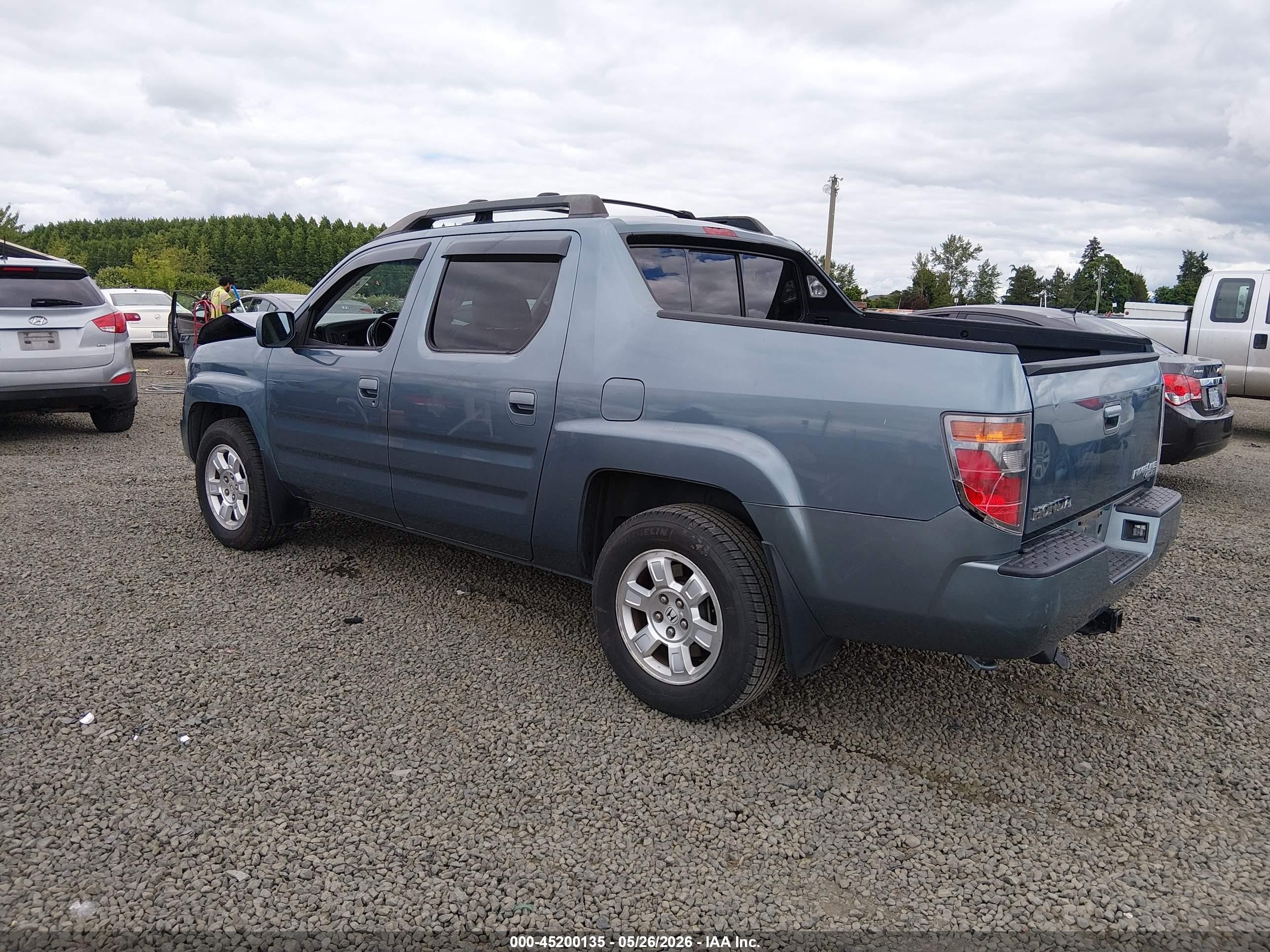 2008 Honda Ridgeline Rtl Blue vin: 2HJYK16558H519733