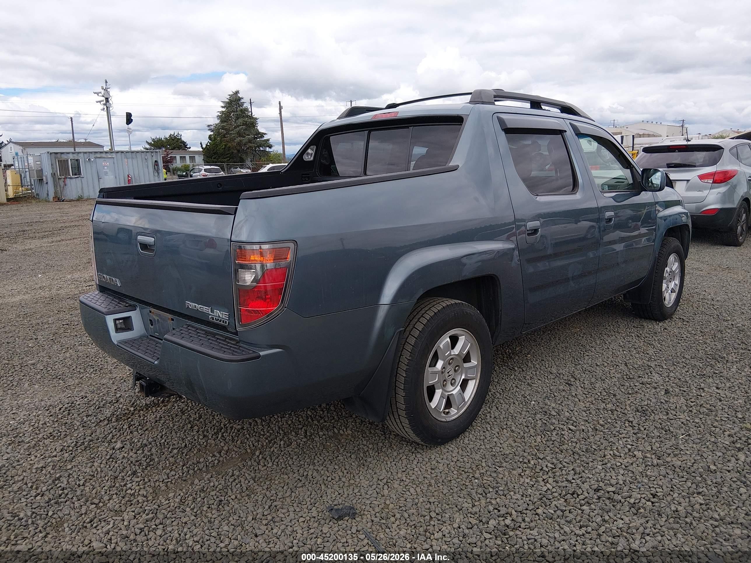 2008 Honda Ridgeline Rtl Blue vin: 2HJYK16558H519733