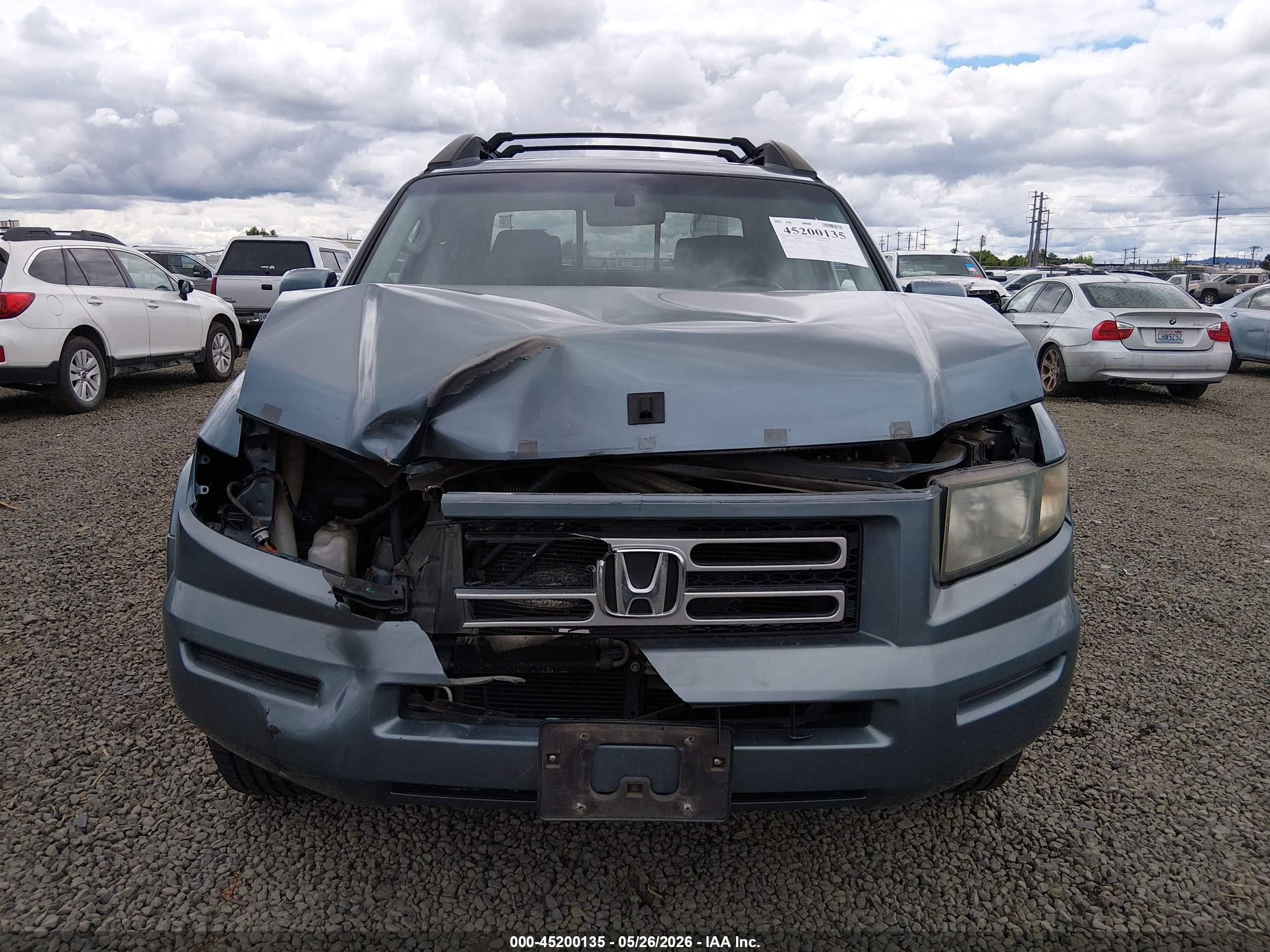 2008 Honda Ridgeline Rtl Blue vin: 2HJYK16558H519733