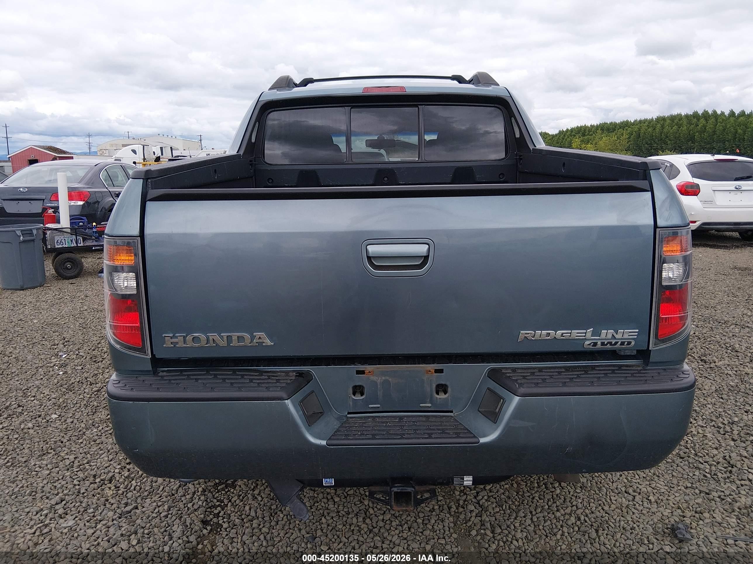 2008 Honda Ridgeline Rtl Blue vin: 2HJYK16558H519733