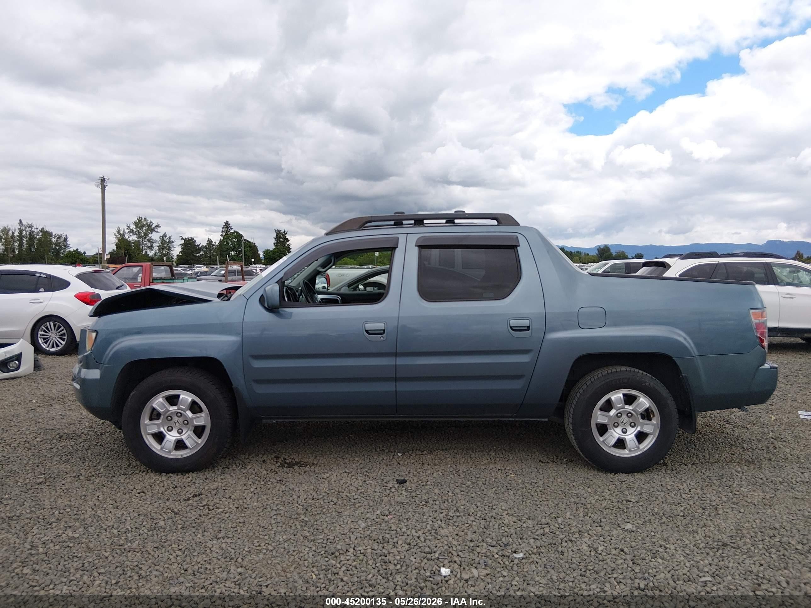2008 Honda Ridgeline Rtl Blue vin: 2HJYK16558H519733