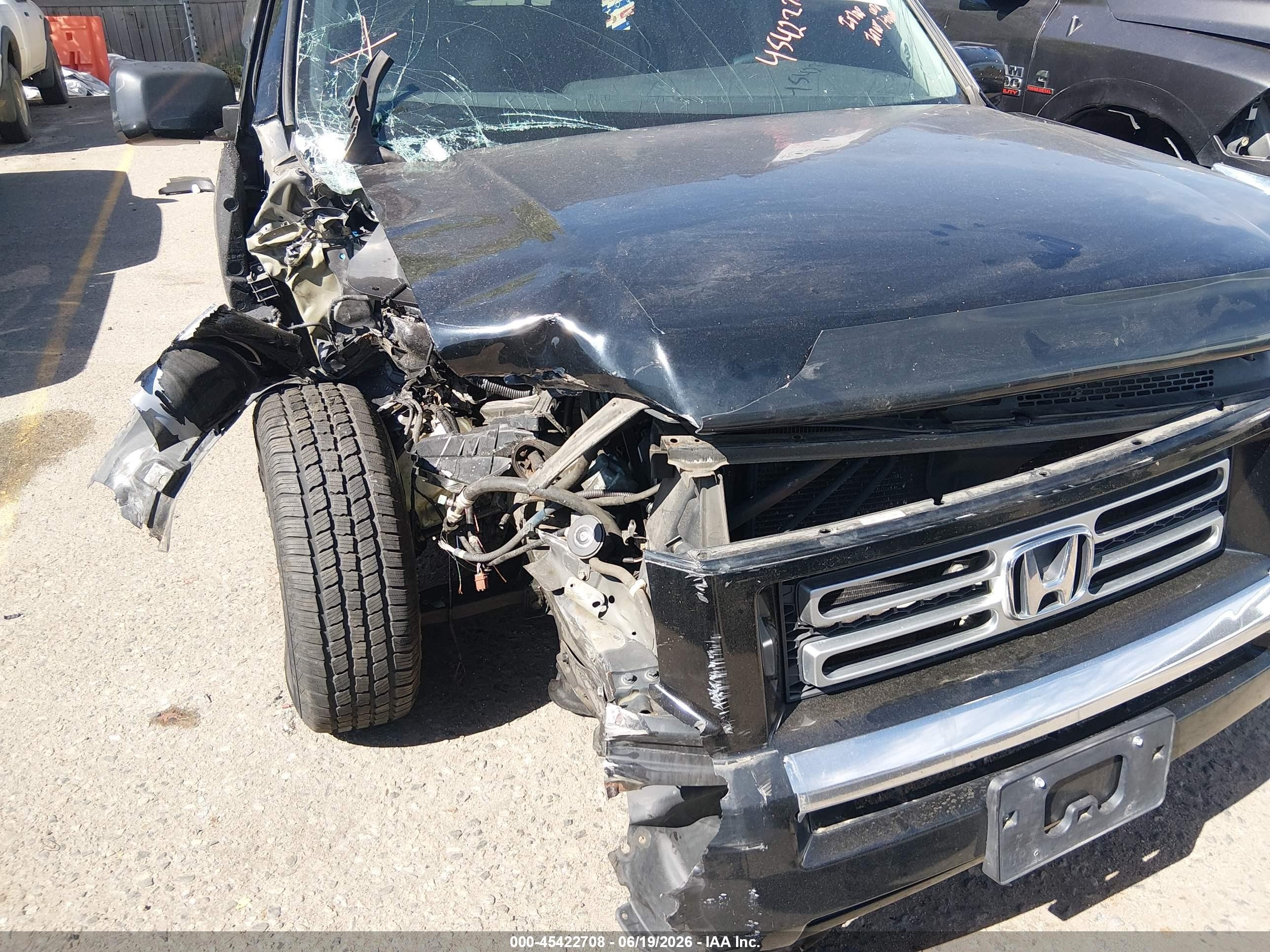 2008 Honda Ridgeline Rtl Черный vin: 2HJYK16558H521482