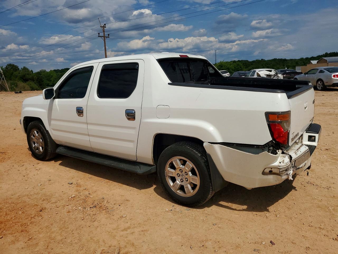 2008 Honda Ridgeline Rtl White vin: 2HJYK16558H528061