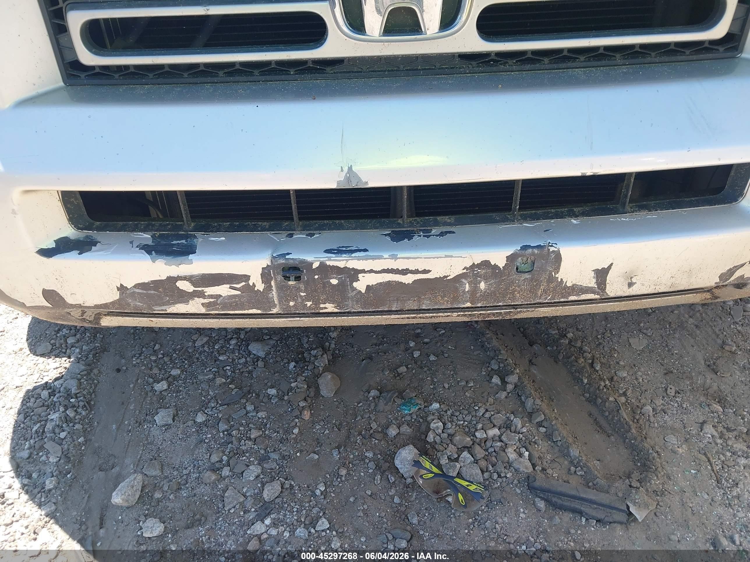 2006 Honda Ridgeline Rtl Silver vin: 2HJYK16566H529698