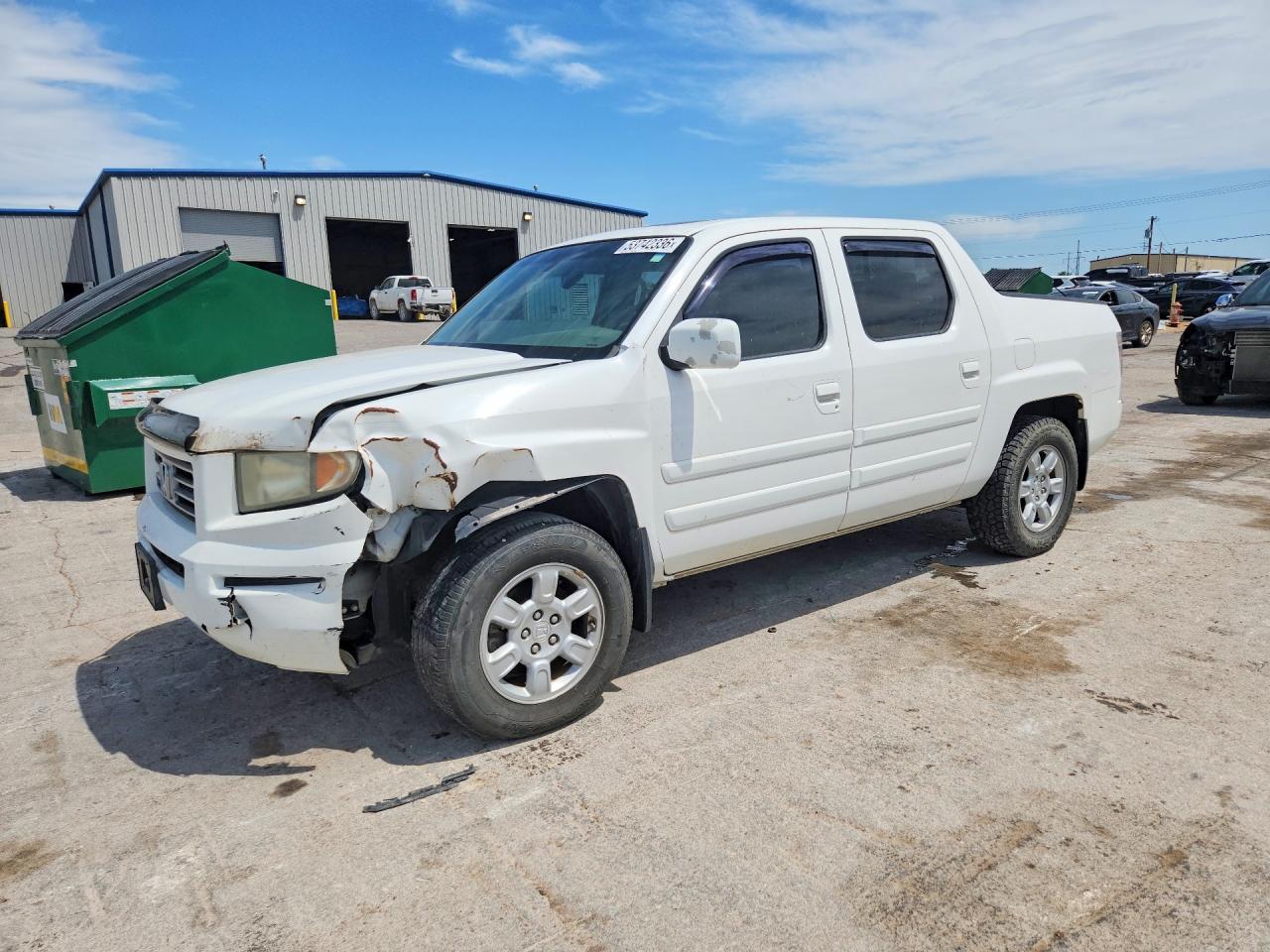 2006 Honda Ridgeline Rtl White vin: 2HJYK16566H531449