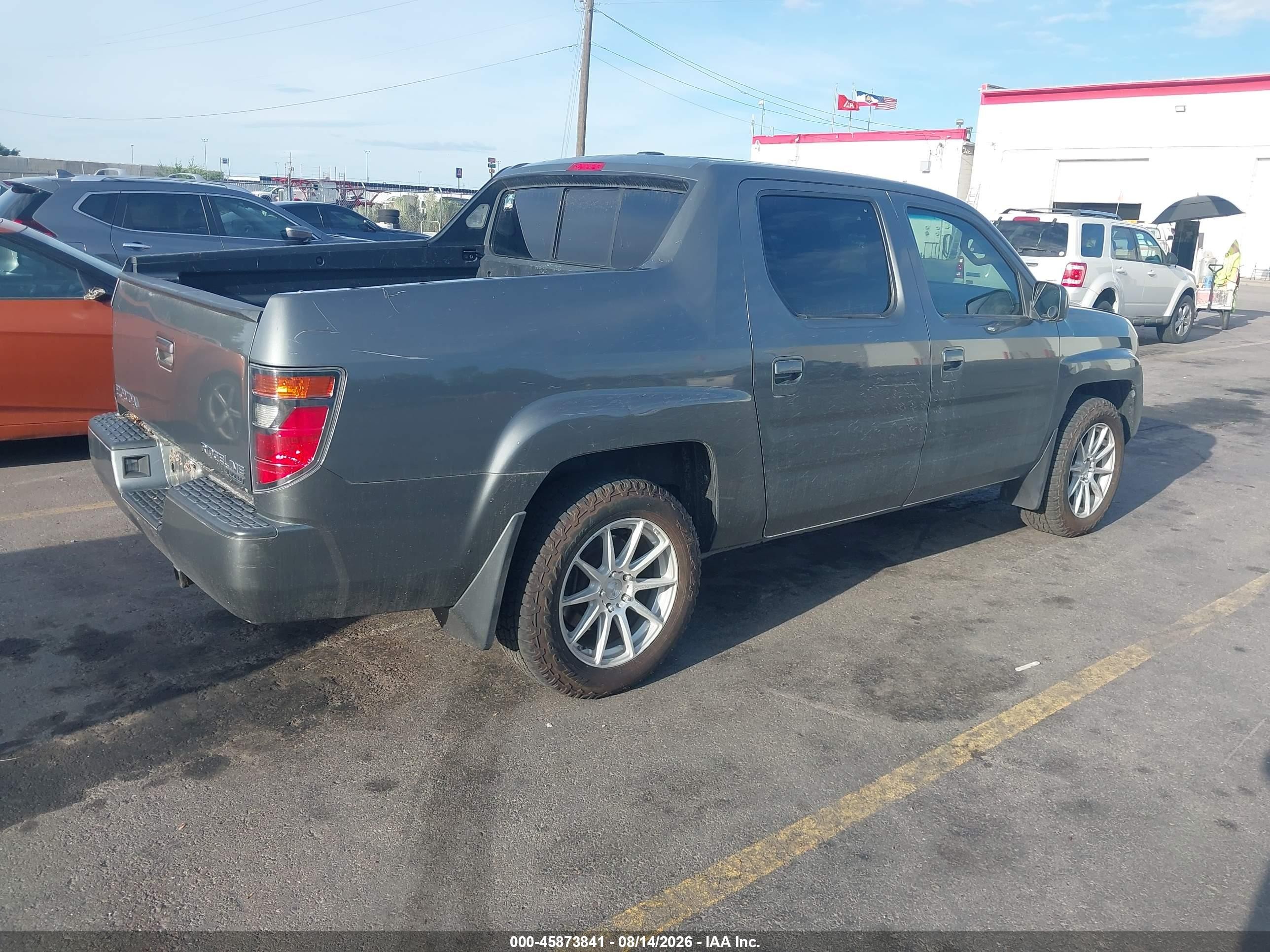 2007 Honda Ridgeline Rtl Gray vin: 2HJYK16567H504138