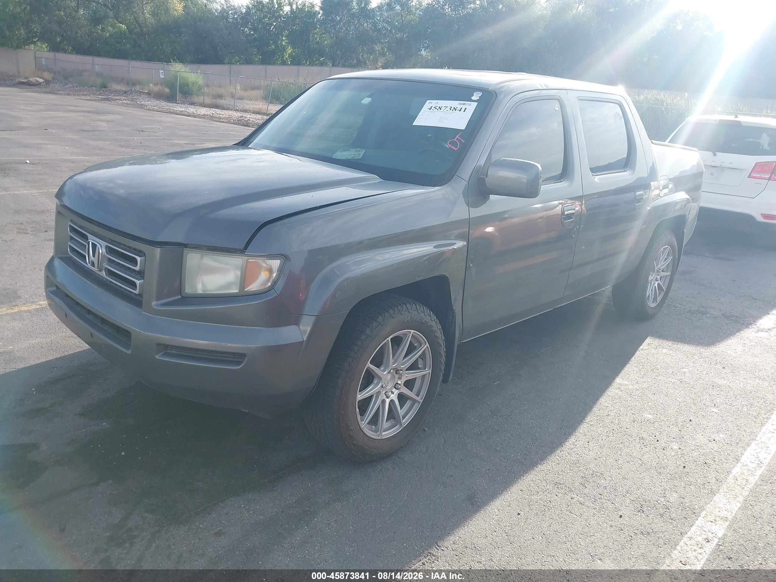 2007 Honda Ridgeline Rtl Gray vin: 2HJYK16567H504138