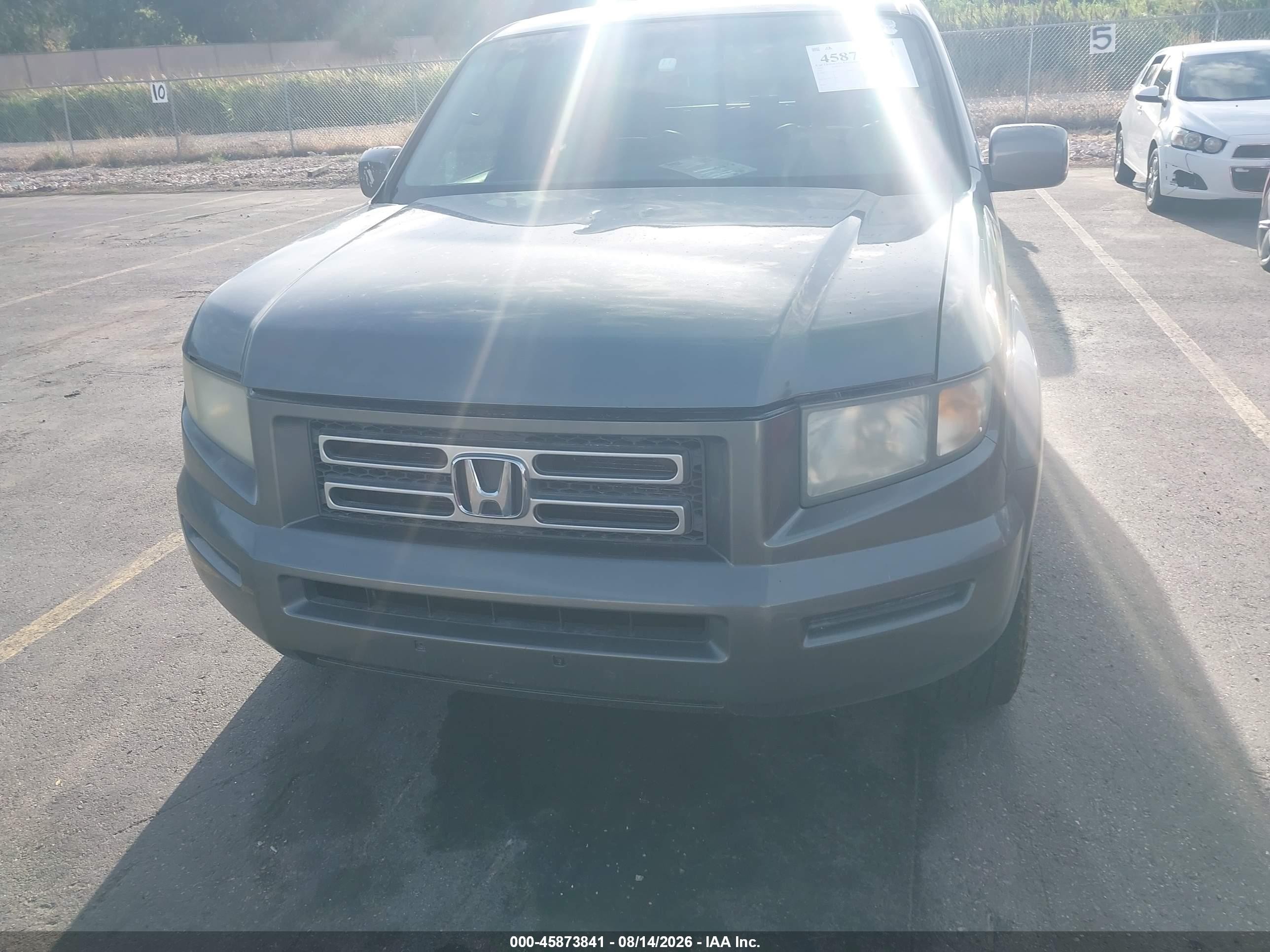 2007 Honda Ridgeline Rtl Gray vin: 2HJYK16567H504138